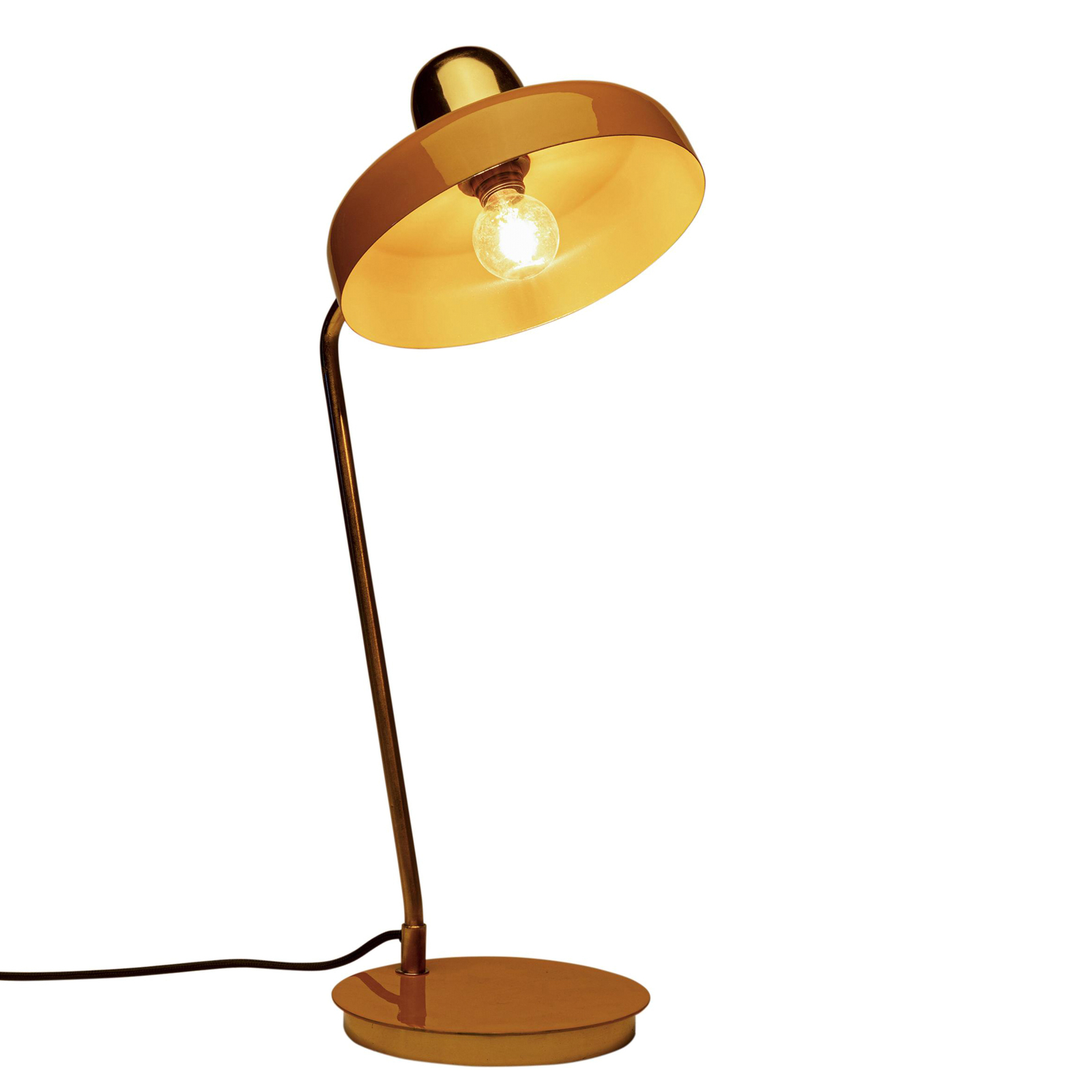 KARE Demi table lamp, yellow, steel, height 56 cm