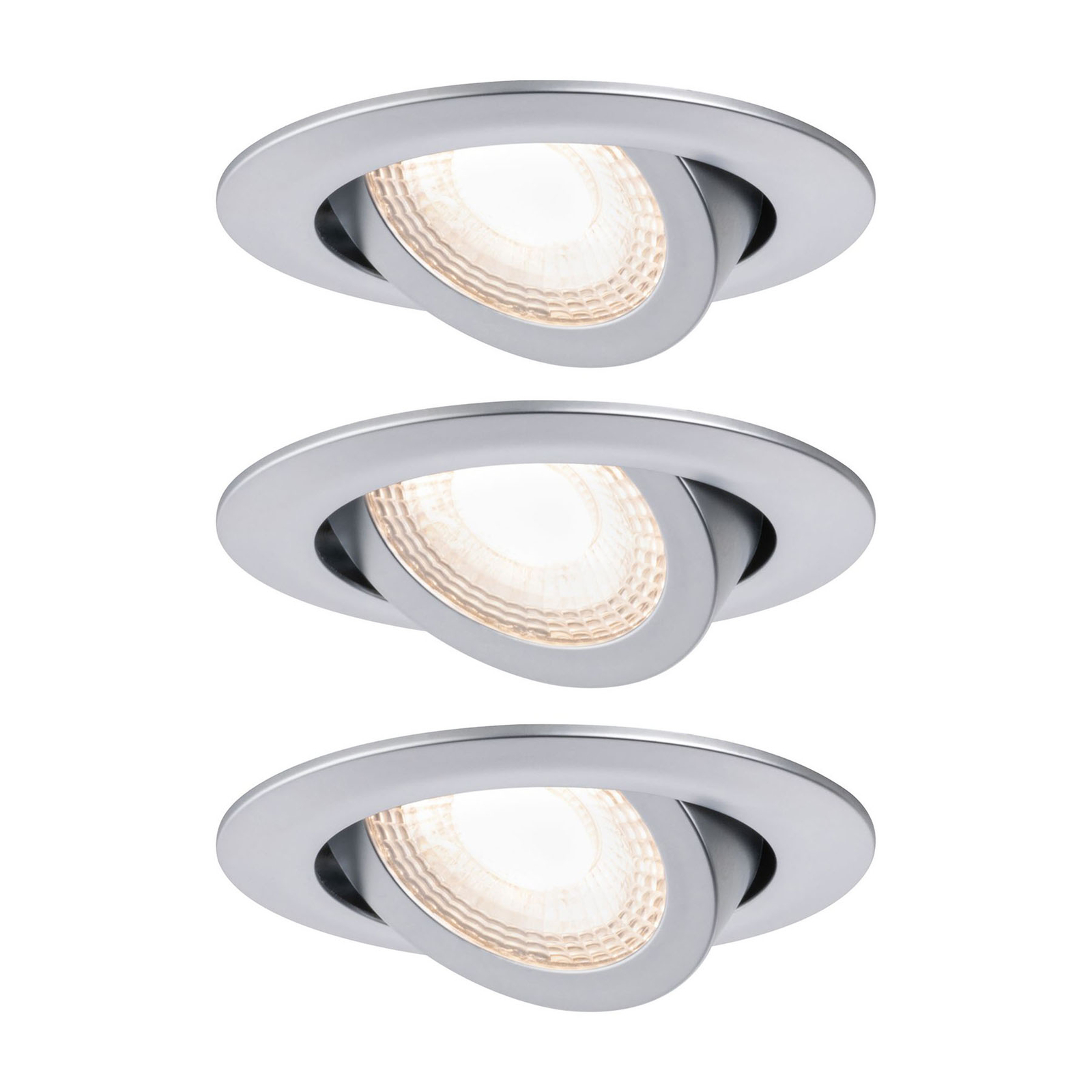 Paulmann LED-Einbauspot 3er 6W, schwenkbar