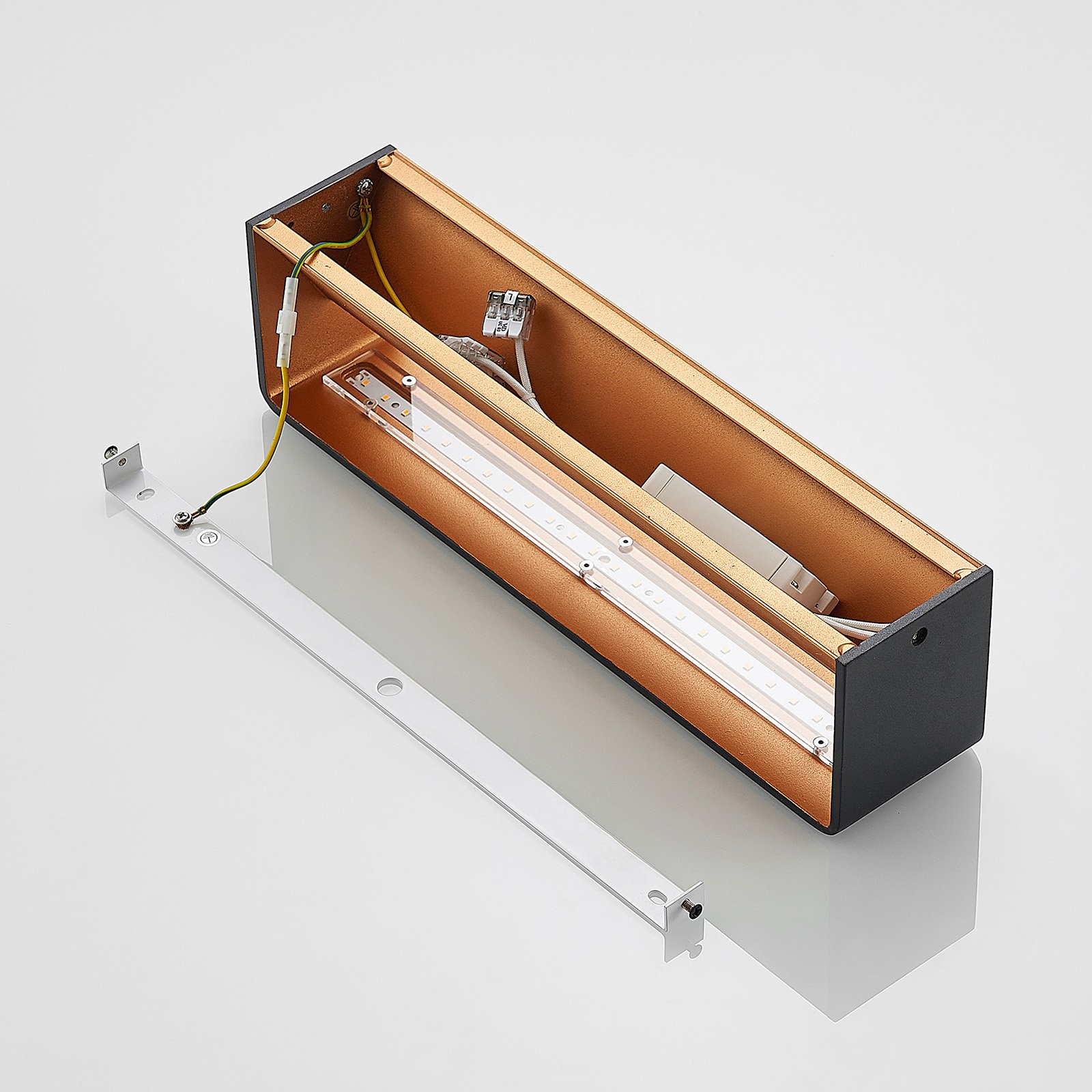 Candeeiro de parede LED Karam W36,5 Preto/Dourado - Arcchio