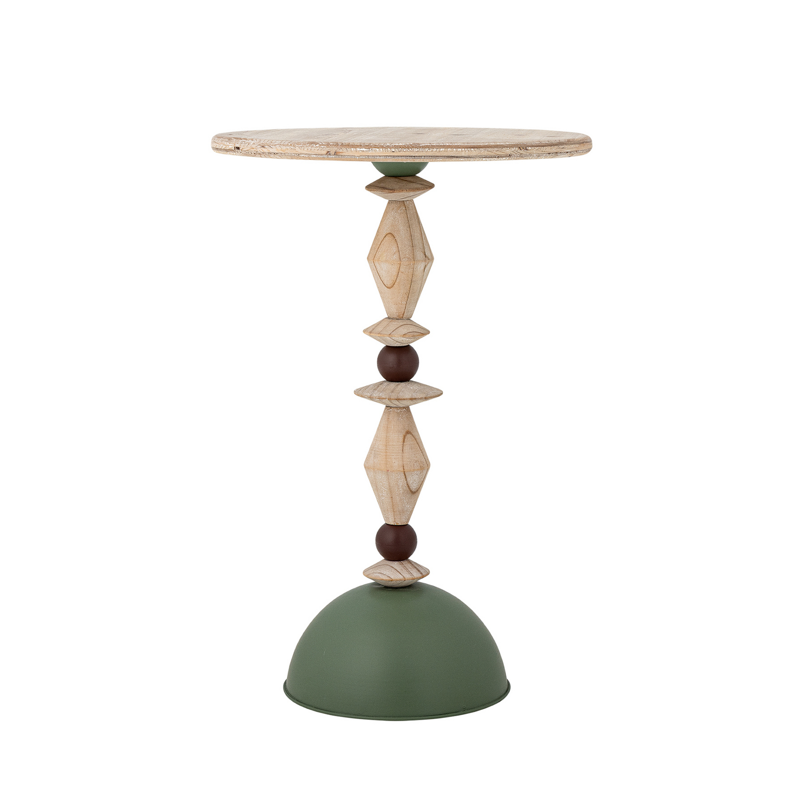 Table d'appoint Mannelli, vert/bois clair, 60 cm - Bloomingville