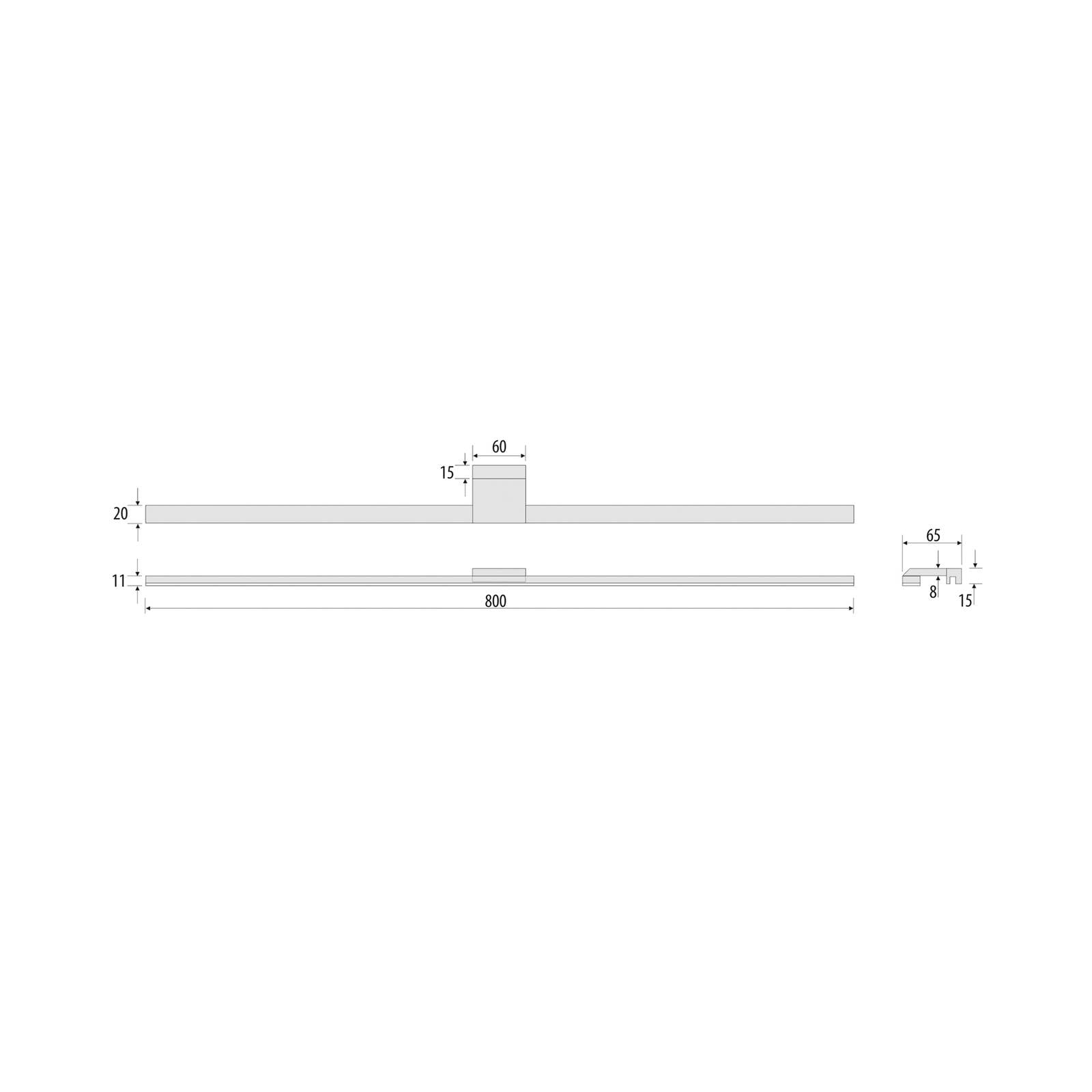  Mcj Led-spiegelleuchte Triga, Ip44, Weiß, 80cm, 4.000k 