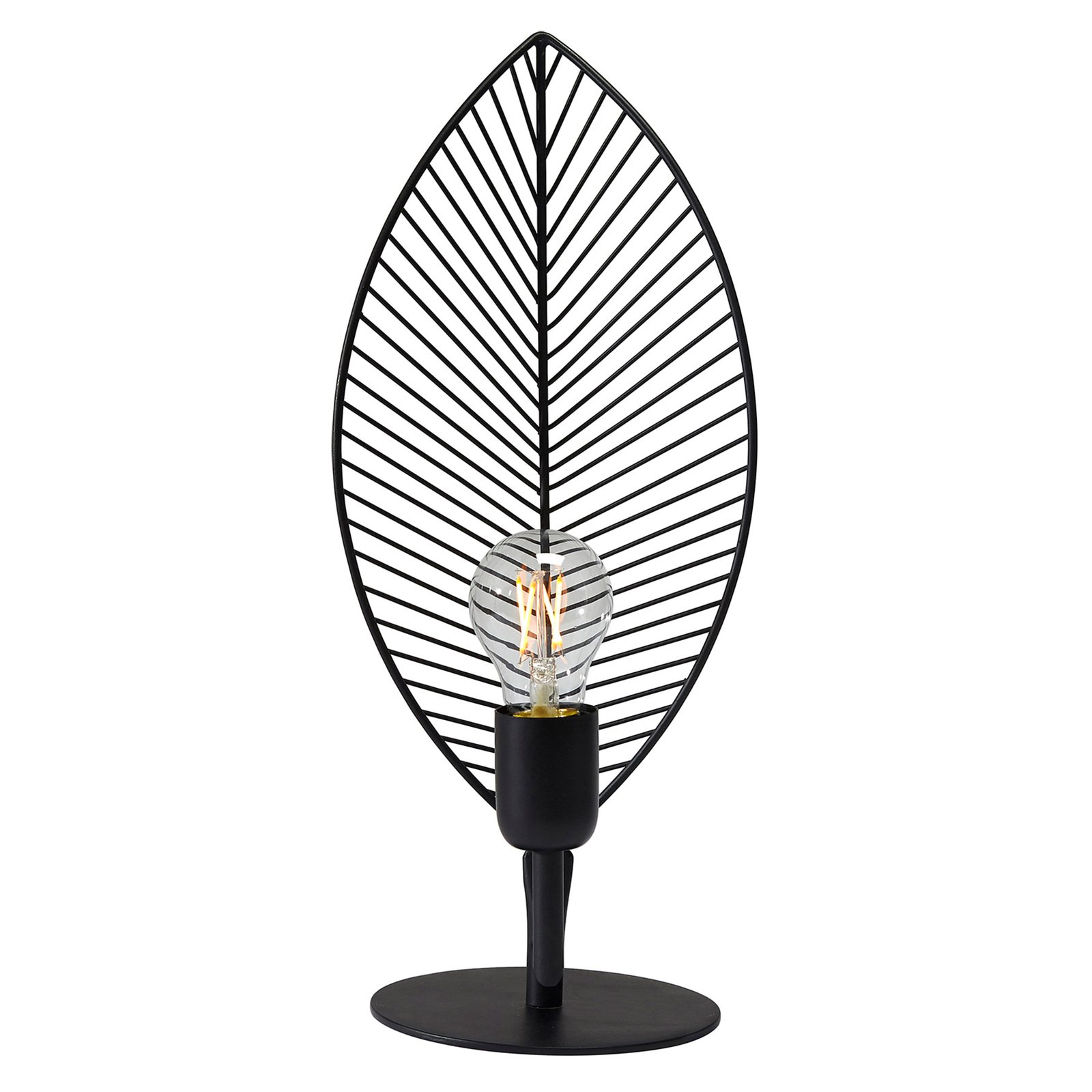PR Home Elm lampa stołowa w kształcie liścia, wysokość 42 cm
