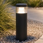 Lucande LED-teevalgusti Cylo, must, kõrgus 50 cm, IP65