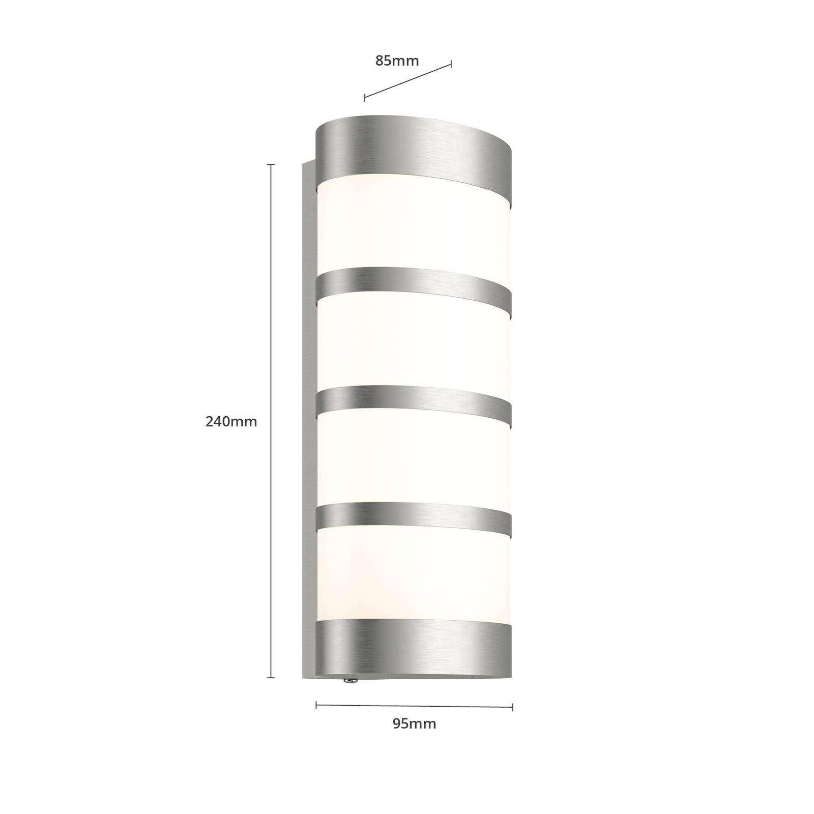 Lampa zewnętrzna LED Leroy, stal