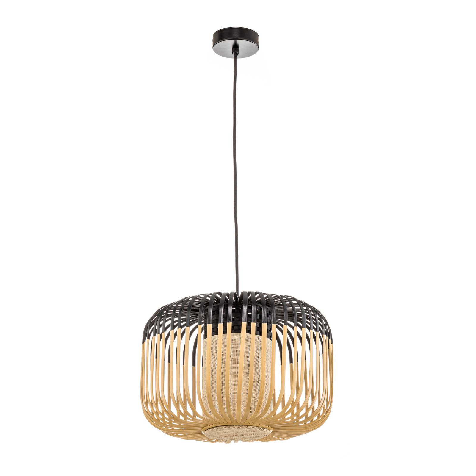 Image of Forestier Bamboo Light S suspension 35 cm noire 3700663909029