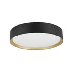 SLV LED ceiling lamp Decona, Ø 30 cm, black/gold