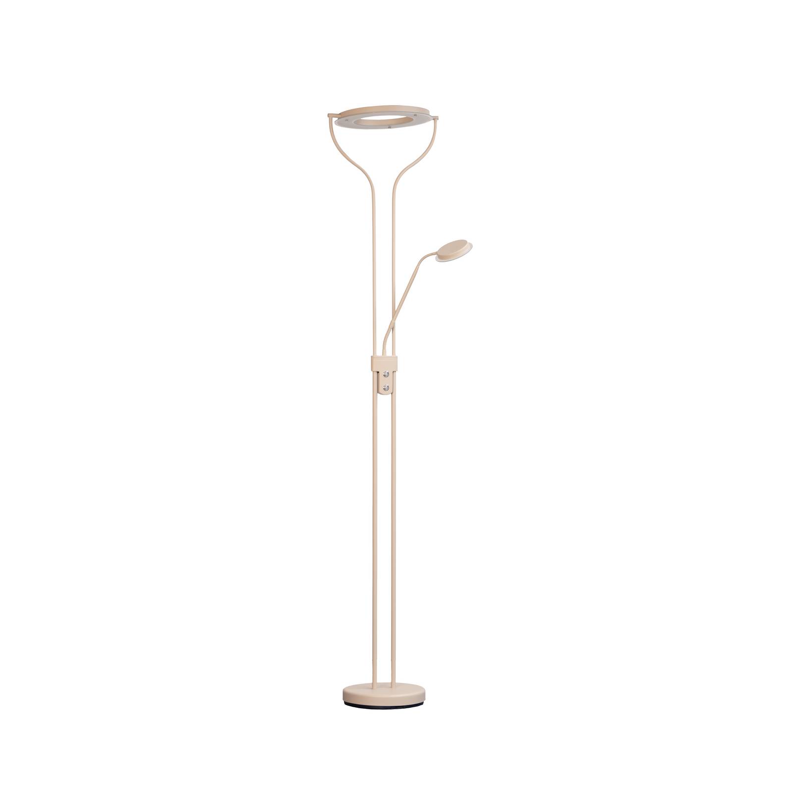 LED-Stehlampe Davos, sandfarben, Höhe 180 cm, 2-flg., CCT günstig online kaufen