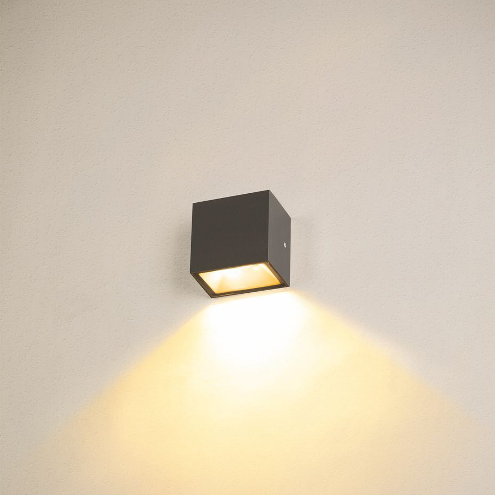 SLV Sitra Single LED-Außenwandlampe down anthrazit