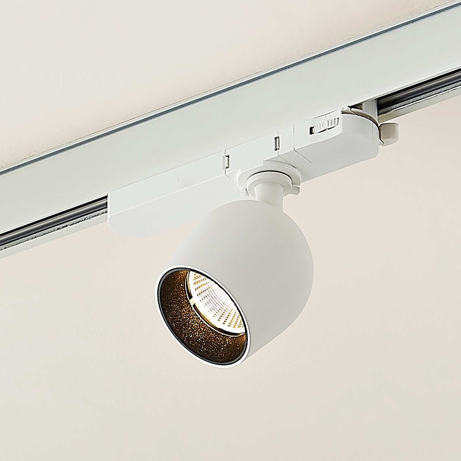 Arcchio Bartu LED track spotlight white 3,000 K, for Hallway, aluminium, 9 W, energy efficiency: A+, L: 16 cm, W: 6.8 cm, H: 13 cm