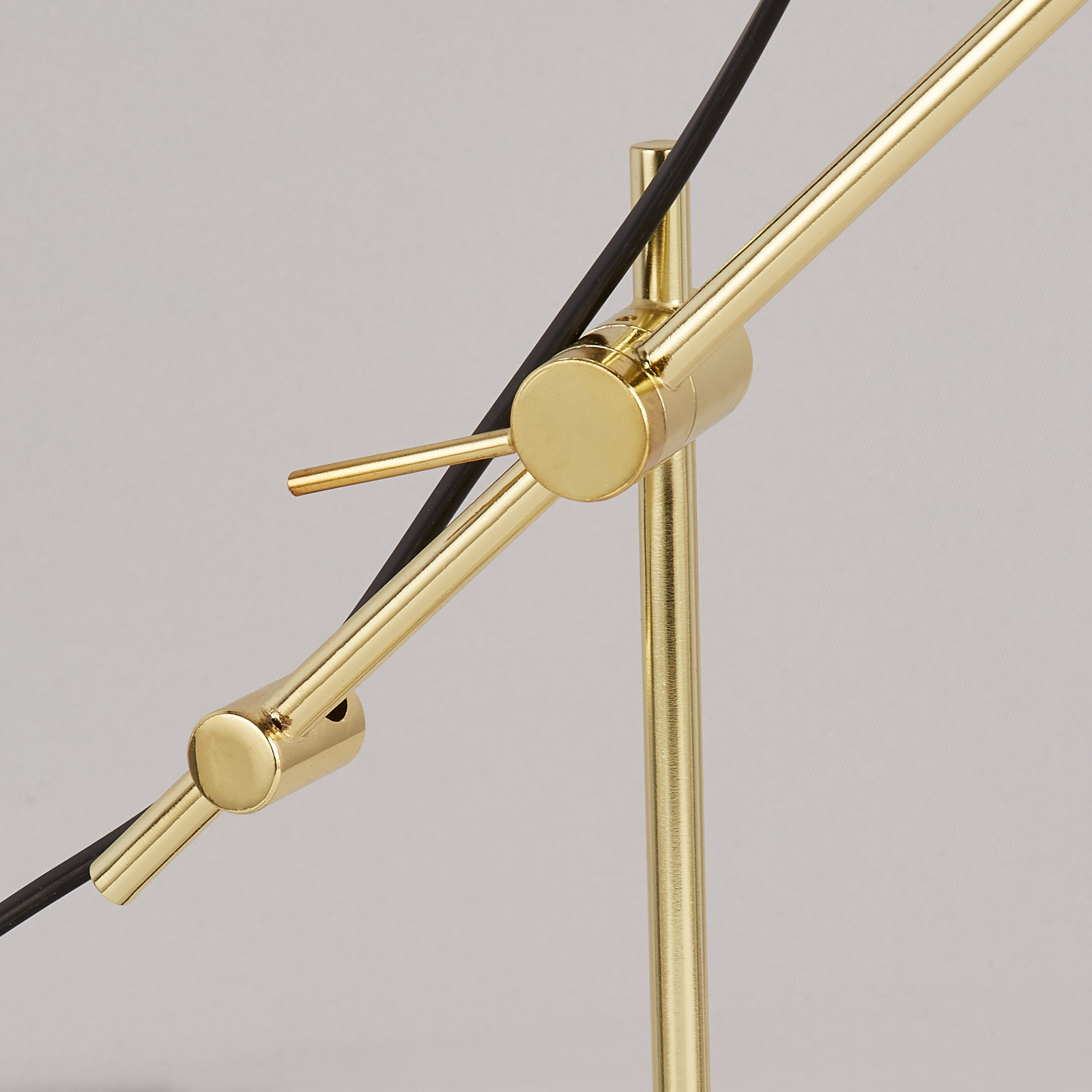 Lampada da tavolo Nerath, grigio, acciaio/marmo, 32 cm, E14