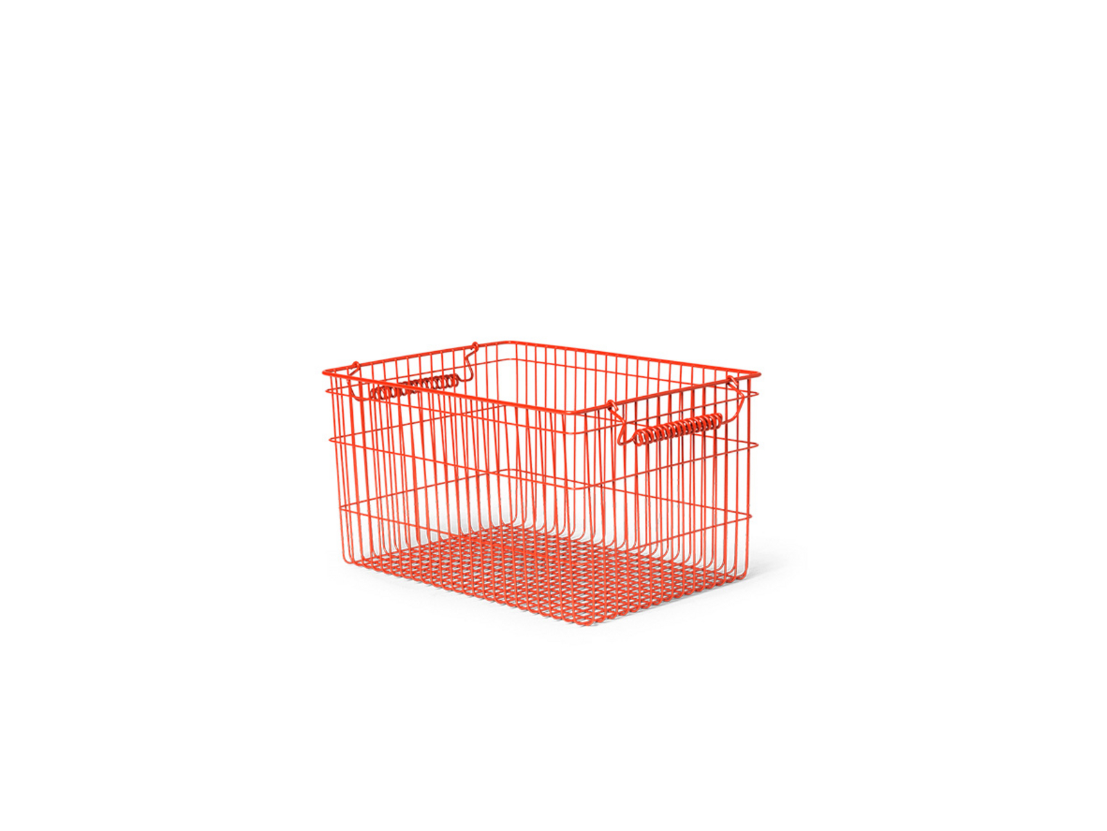 Cala Stackable Baskets Set of 2 Poppy Piros - ferm LIVING