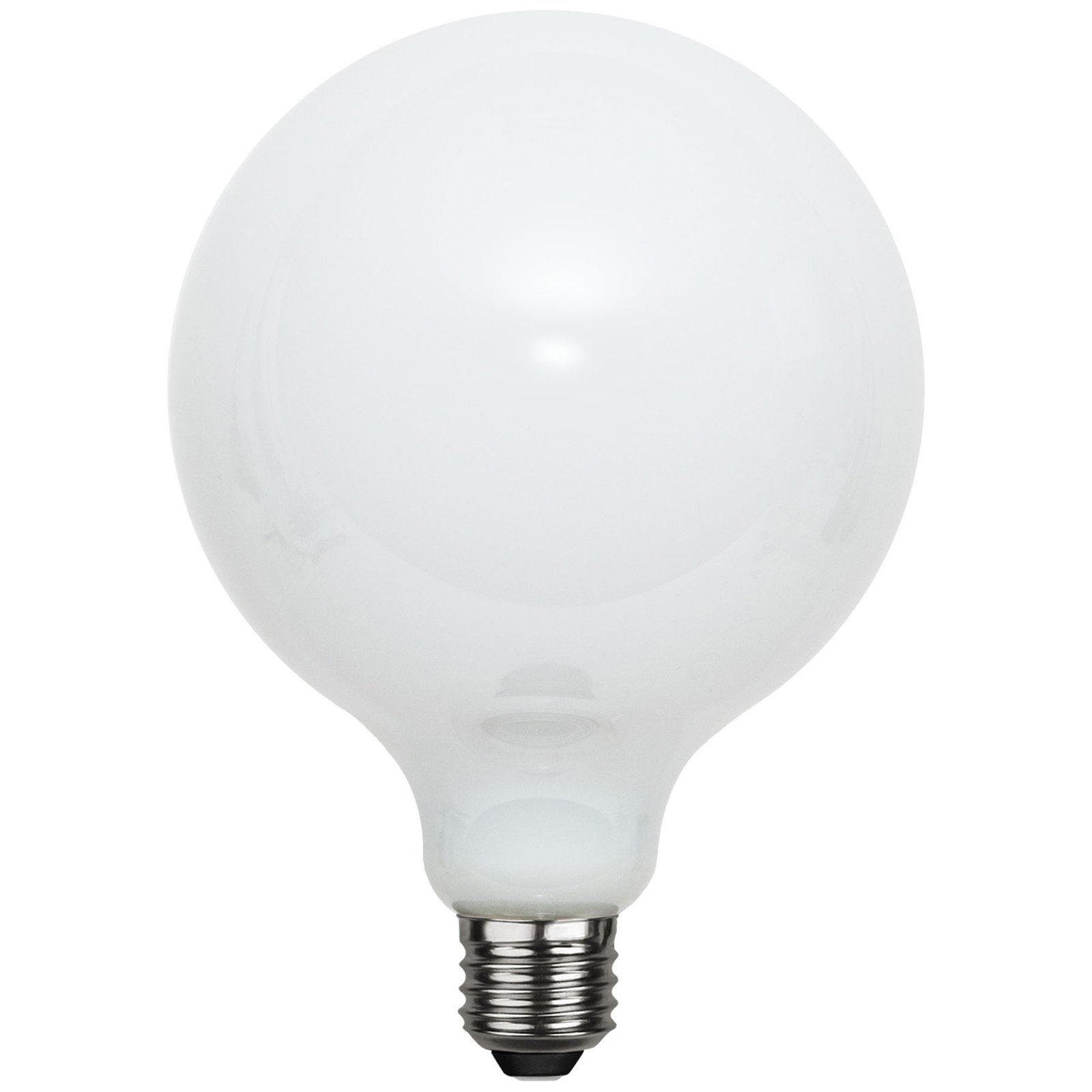 Globe LED bulb E27 G125 7.5 W 3-step dim, opal