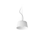 LED hanglamp Delfi_P, wit, Ø 35 cm, metaal