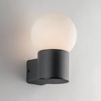 Skittle outdoor wall light, aluminium, plastic, black