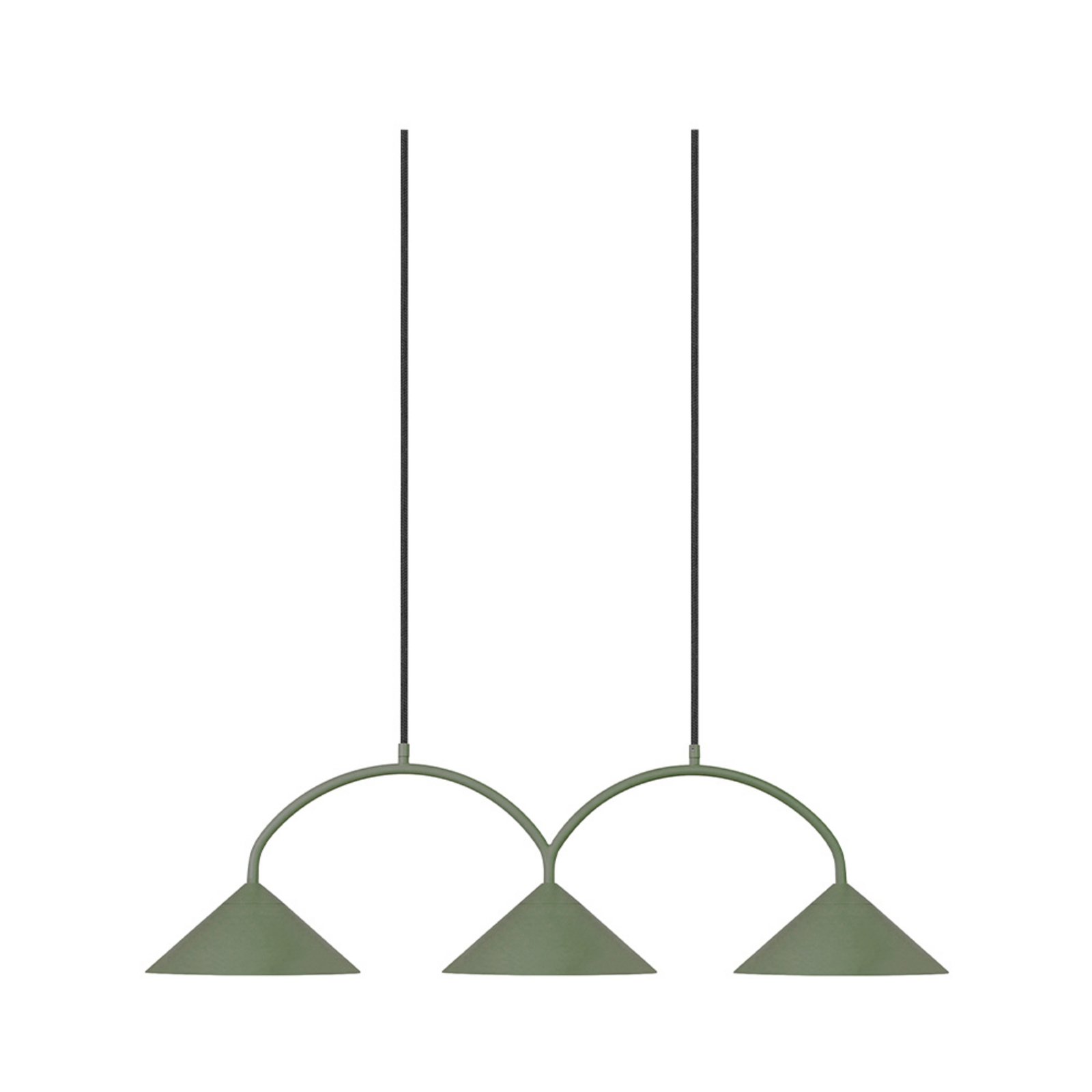 Curve 3 Pendelleuchte Grün - Globen Lighting