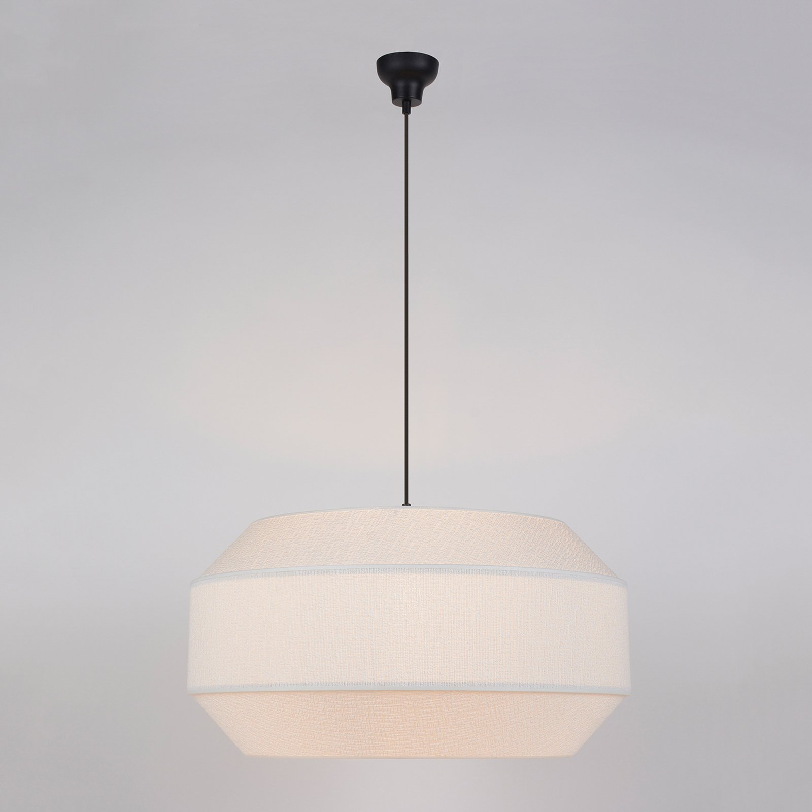 Cosiness Pendellampe, Ø 68 cm, weiß, Stoff - MARKET SET