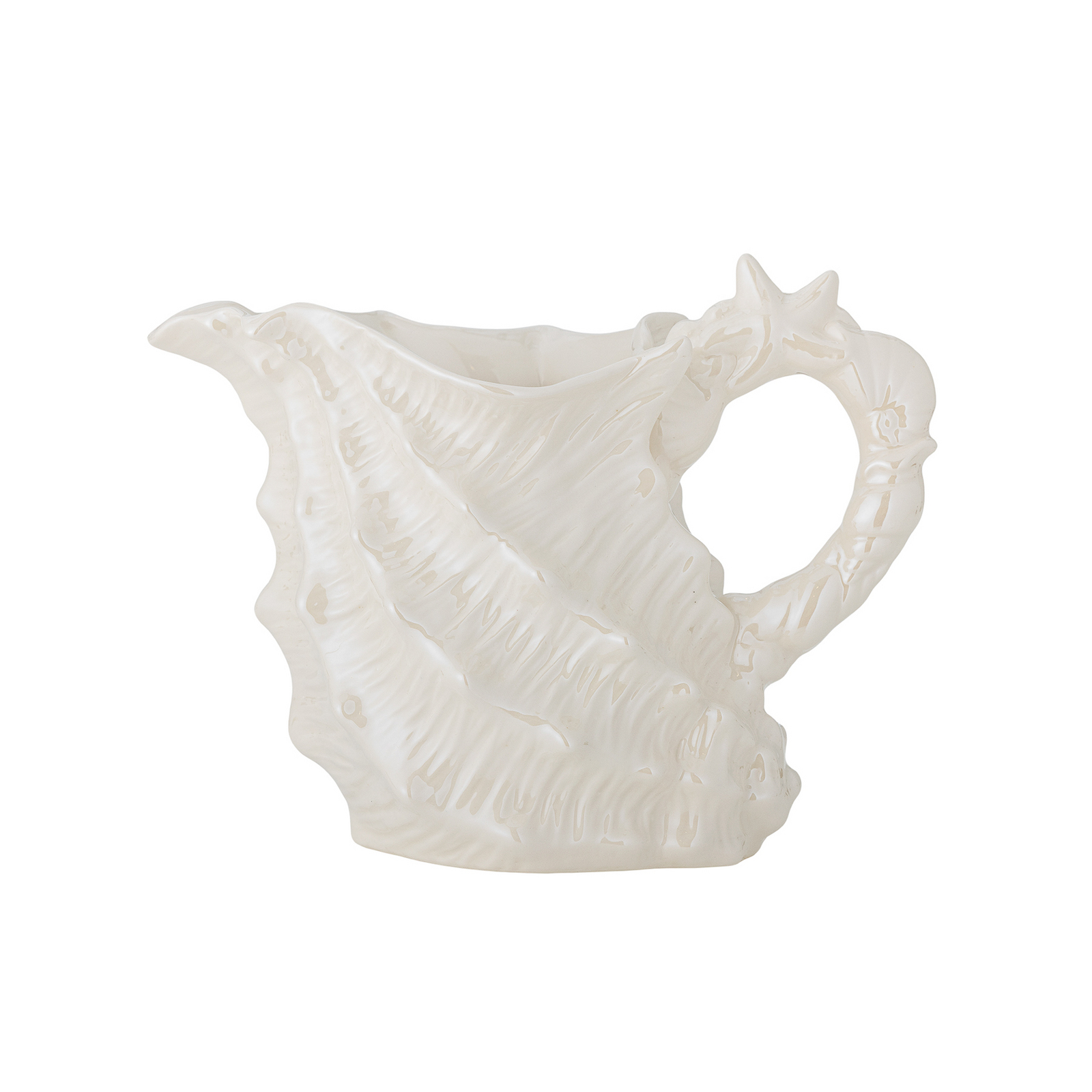 Shellie Krug, biela, výška 18 cm, keramika – Bloomingville Shellie Krug, biela, výška 18 cm, keramika – Bloomingville