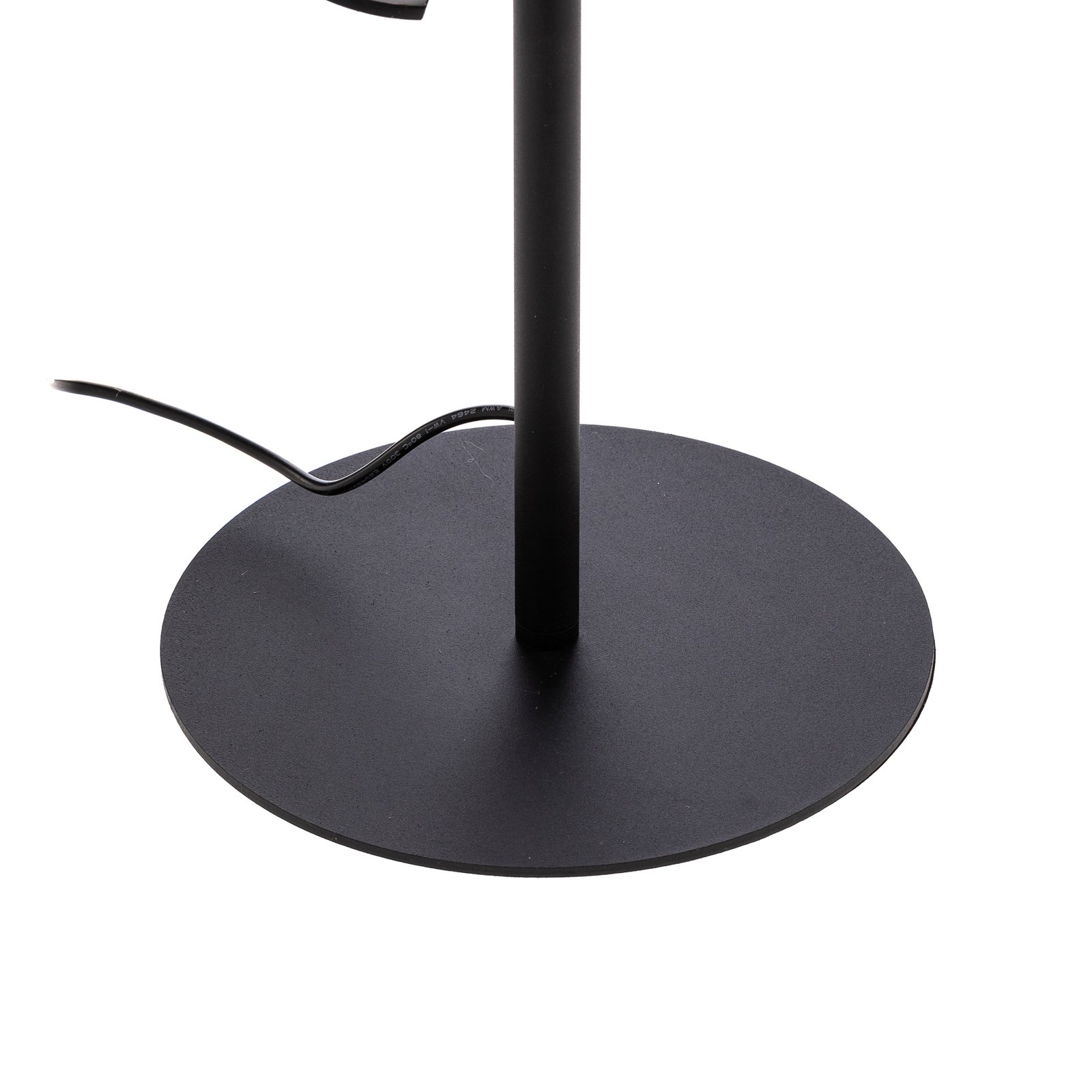 Lindby Munja lampa stojąca LED czarna piaskowa