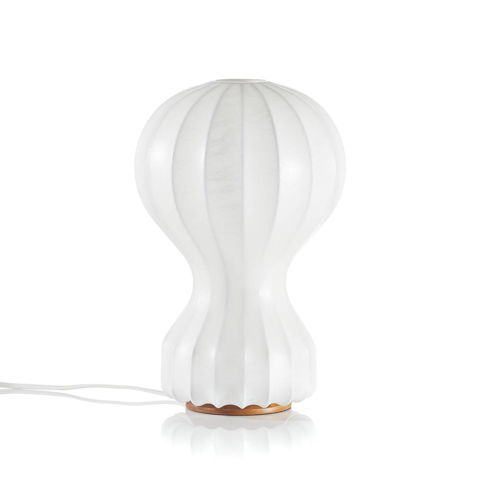 FLOS designerska lampa stołowa Gatto Piccolo, biała, wysokość 30 cm