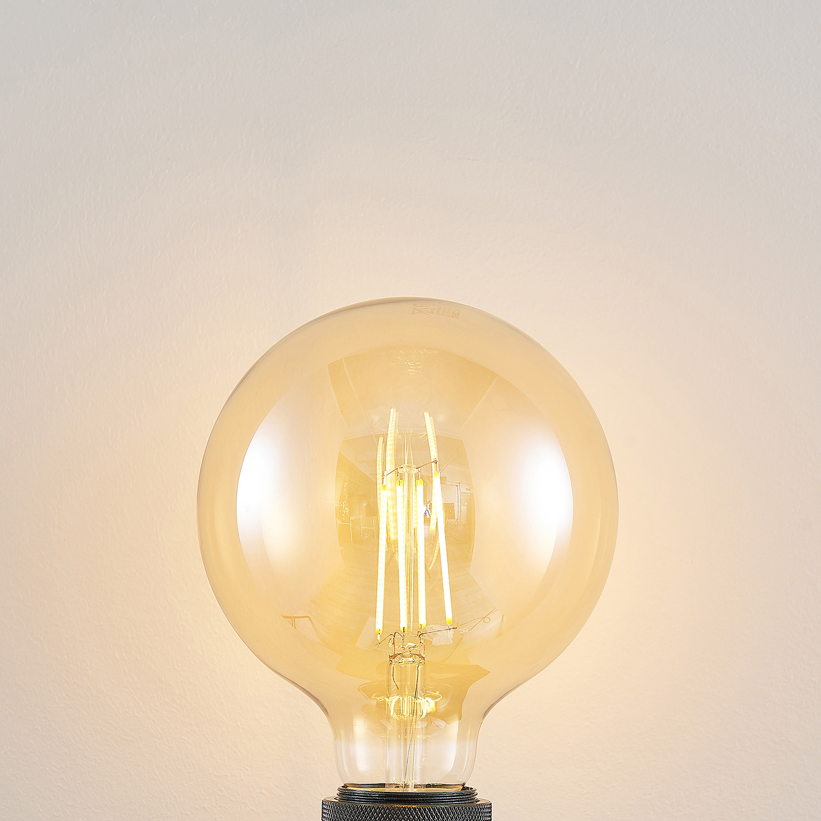 LED-lampa E27 G125 6,5 W 2 500 K 3-stegsdimmer