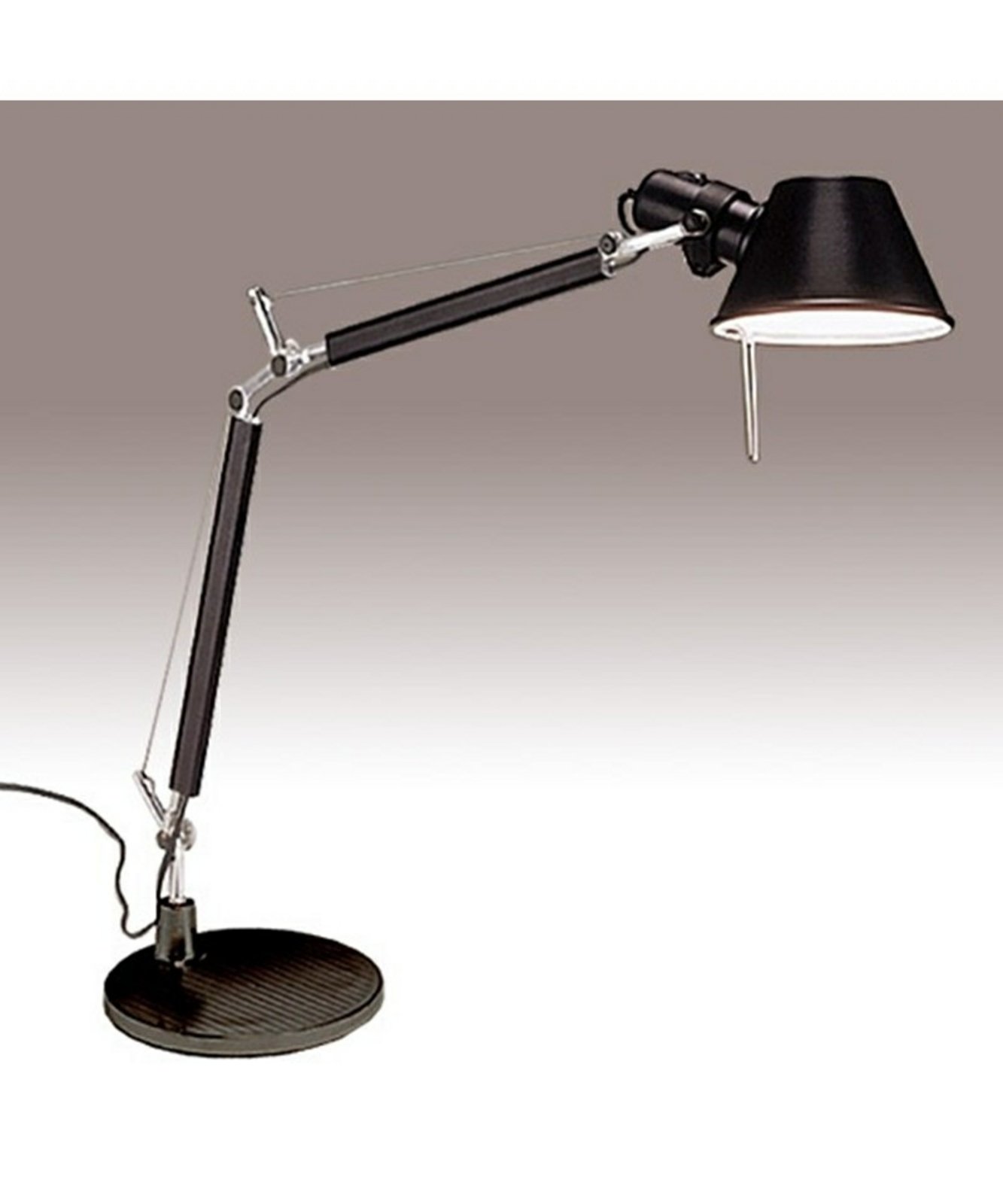 Tolomeo Lampă de Masă E27 Black cu Black Base - Artemide