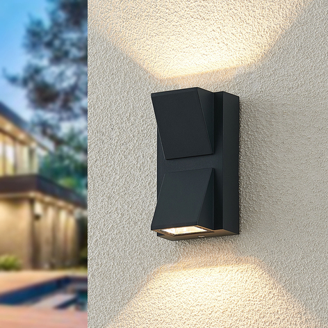 ELC Taloma utendørs LED-vegglampe, 2 lyskilder