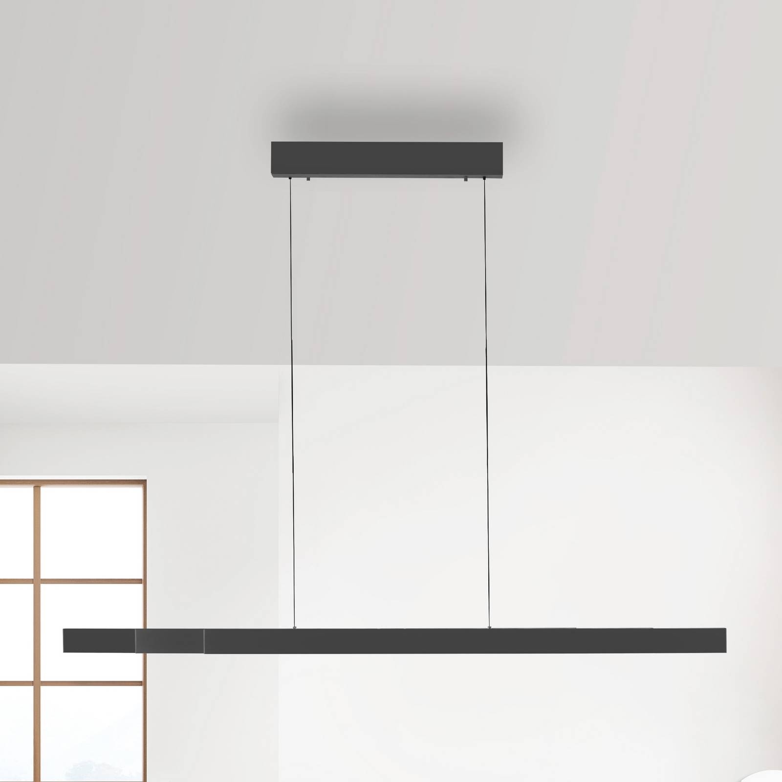 Paul Neuhaus LED-Hängelampe Adriana Square, grau, up/down günstig online kaufen