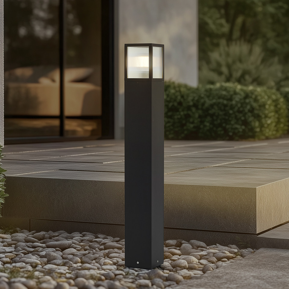 Lucande Klemens Bollard H90, svart från Lucande