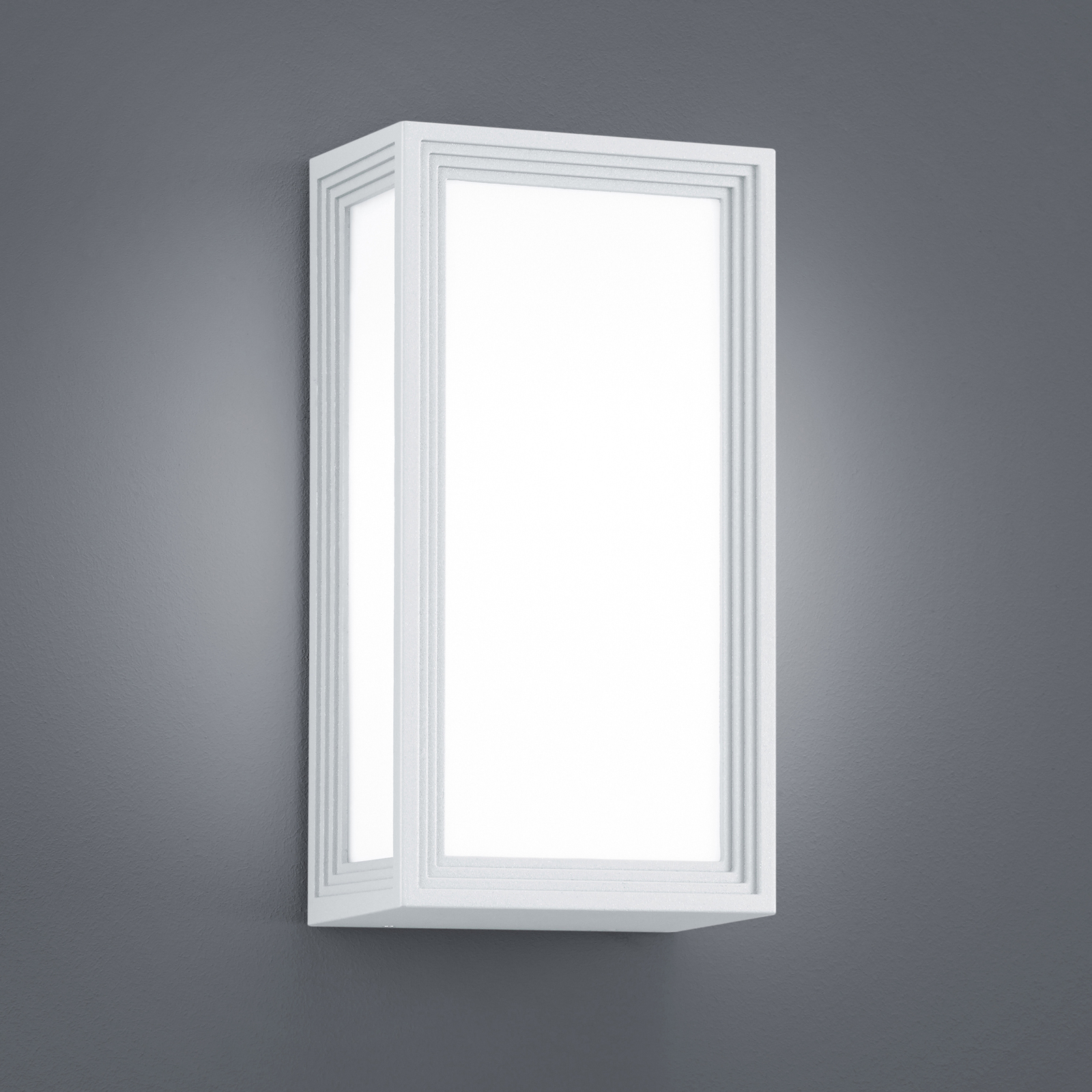 Trio Lighting Timok LED outdoor wall light, white | Aluminium