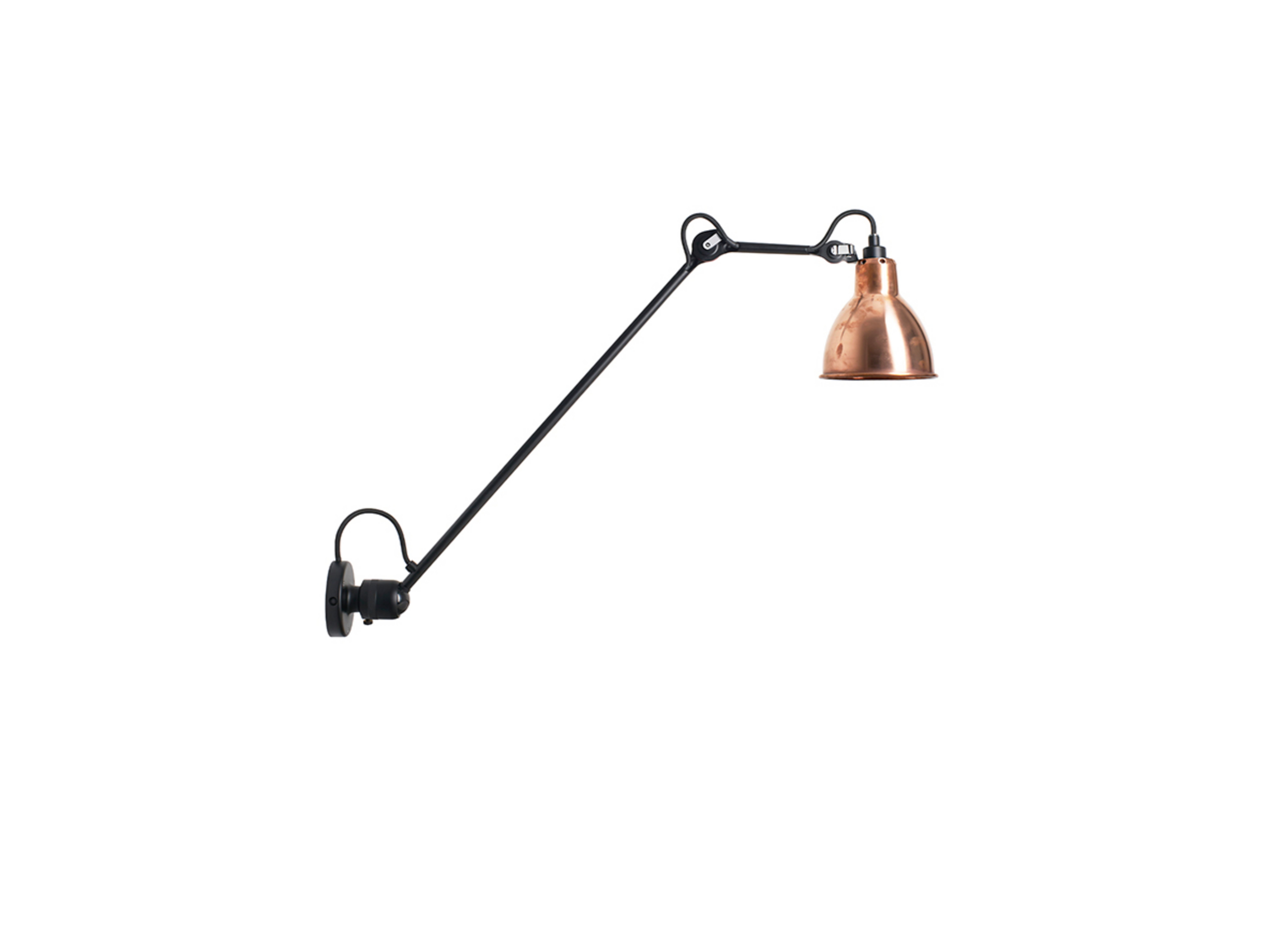 304L60 Wall Lamp Black/Raw Copper - Lampe Gras