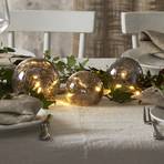 Triss LED decorative light, glass, grey