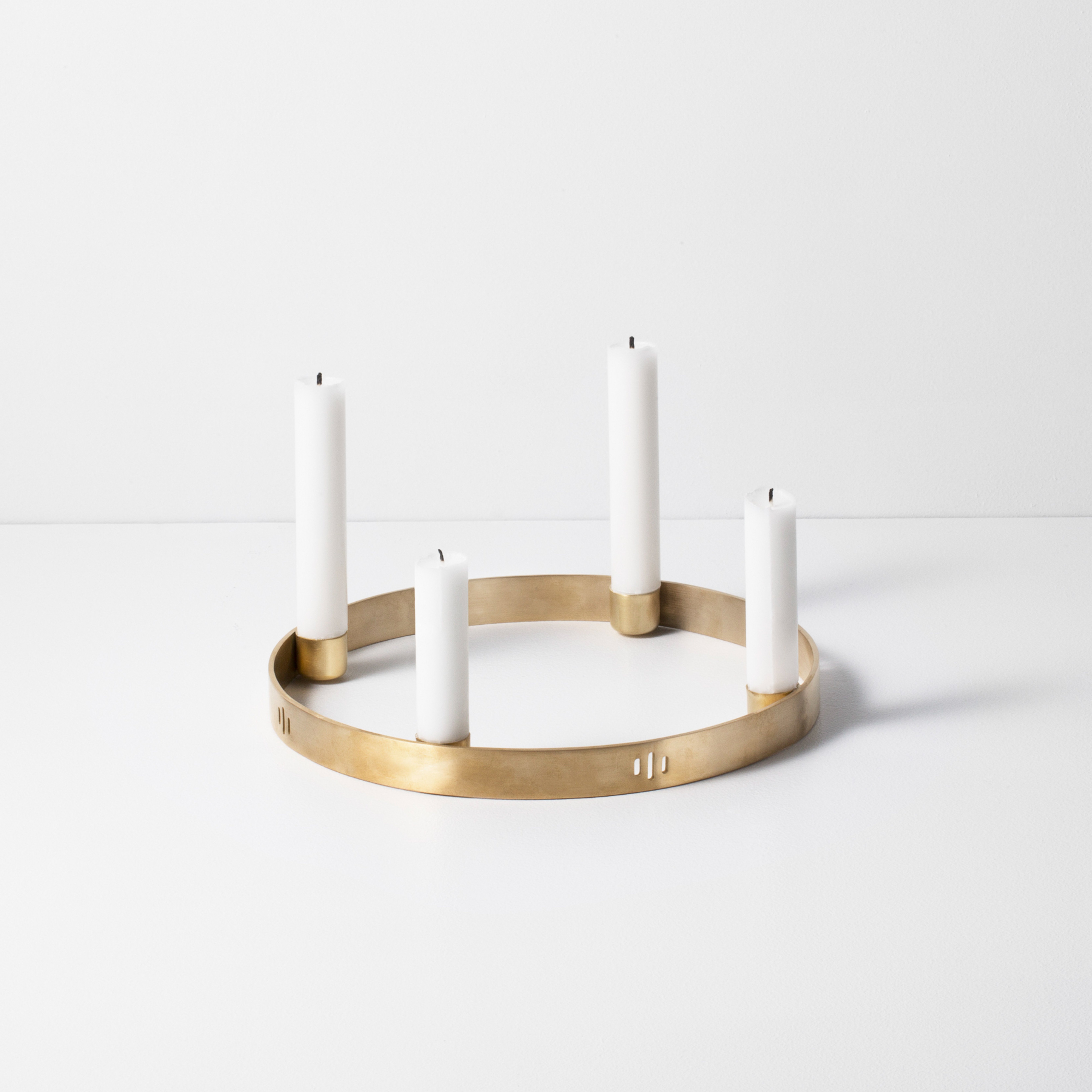 Circle Portavelas Small Brass - Ferm Living