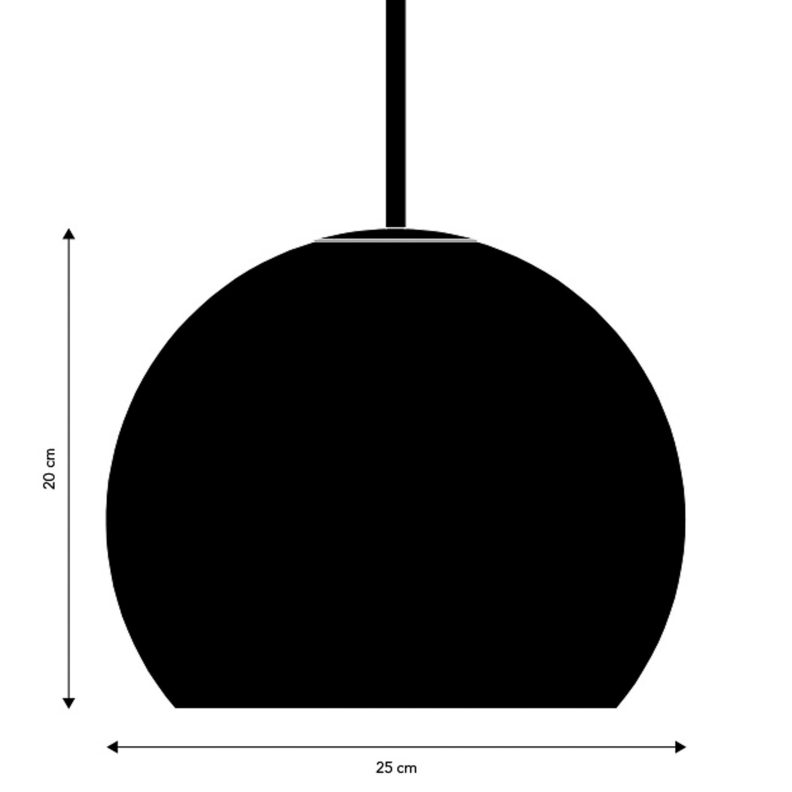 FRANDSEN Hängeleuchte Ball Glass, cappucino, Ø 25 cm