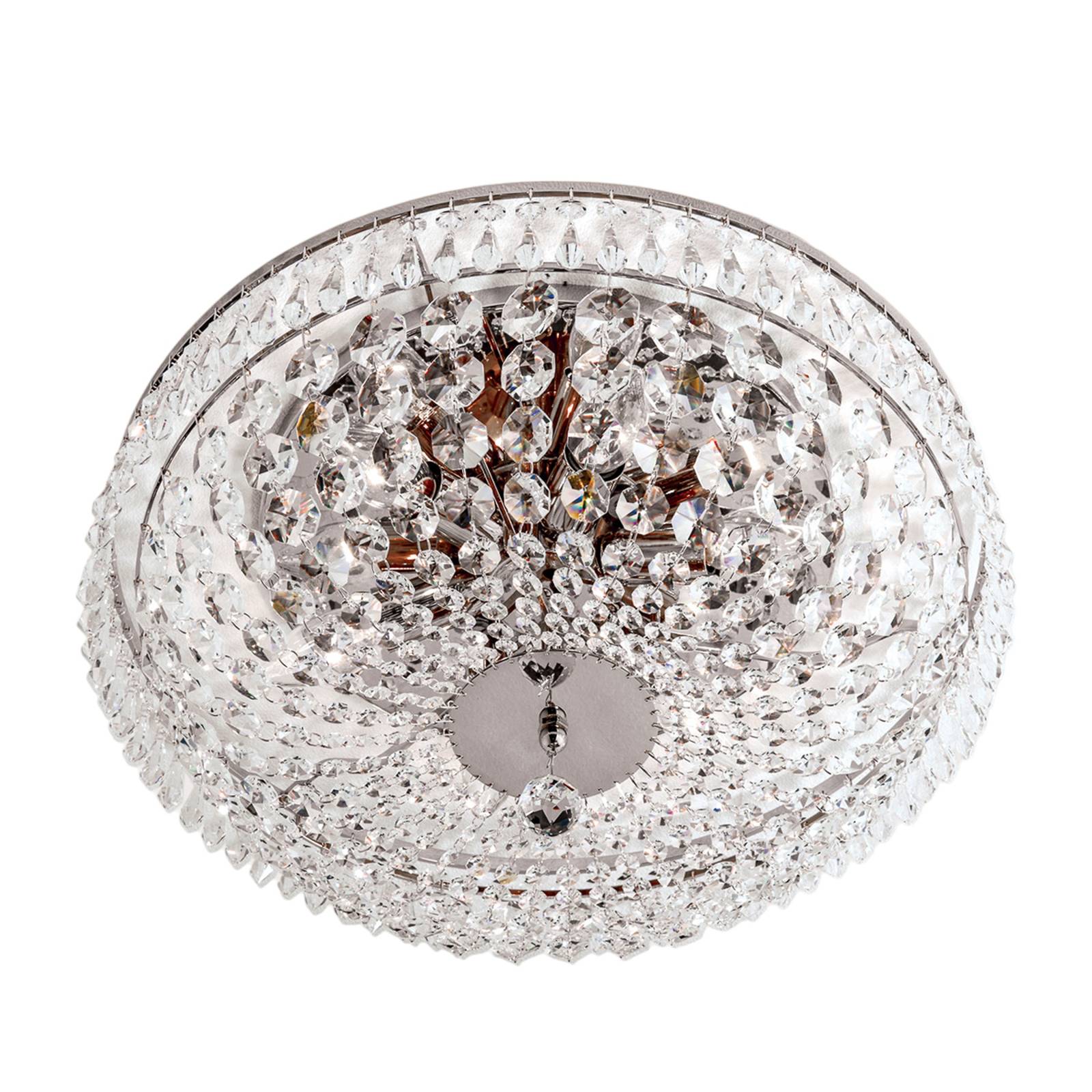 ORION Verchromte Kristalldeckenleuchte SHERATA 45 cm