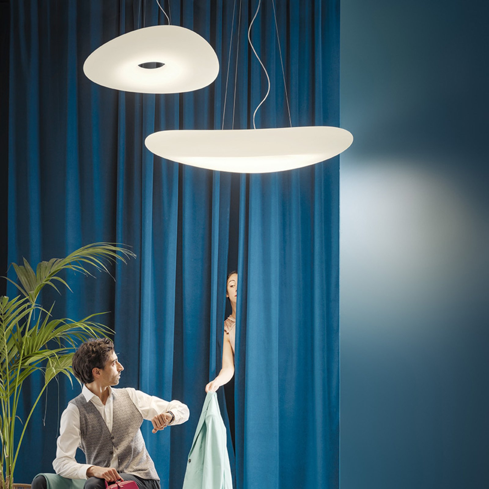 Lampada LED a sospensione Mr. Magoo, Ø 76 cm, Phase - Stilnovo