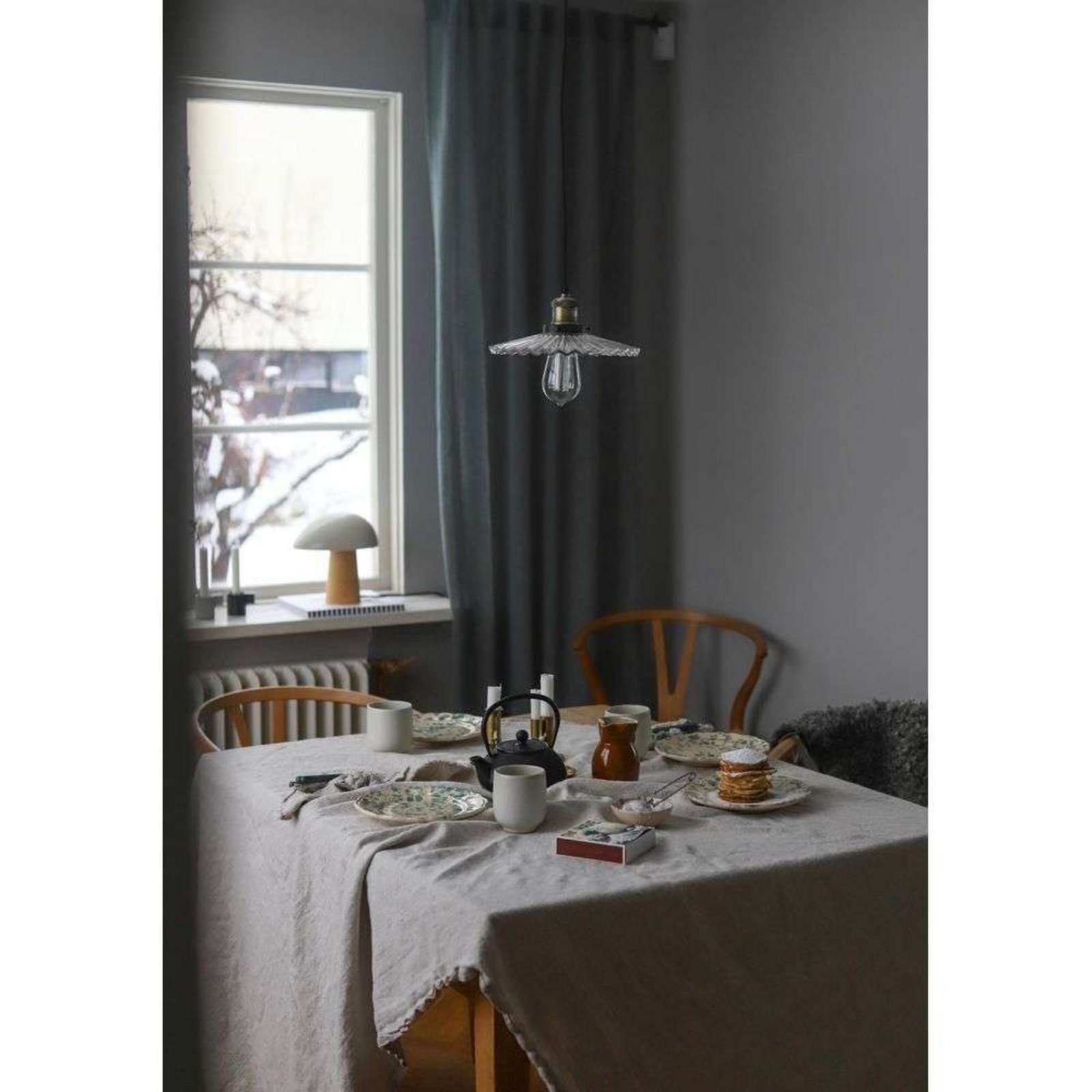 Globen Lighting Pendelleuchte COBBLER, klar, Ø 25 cm