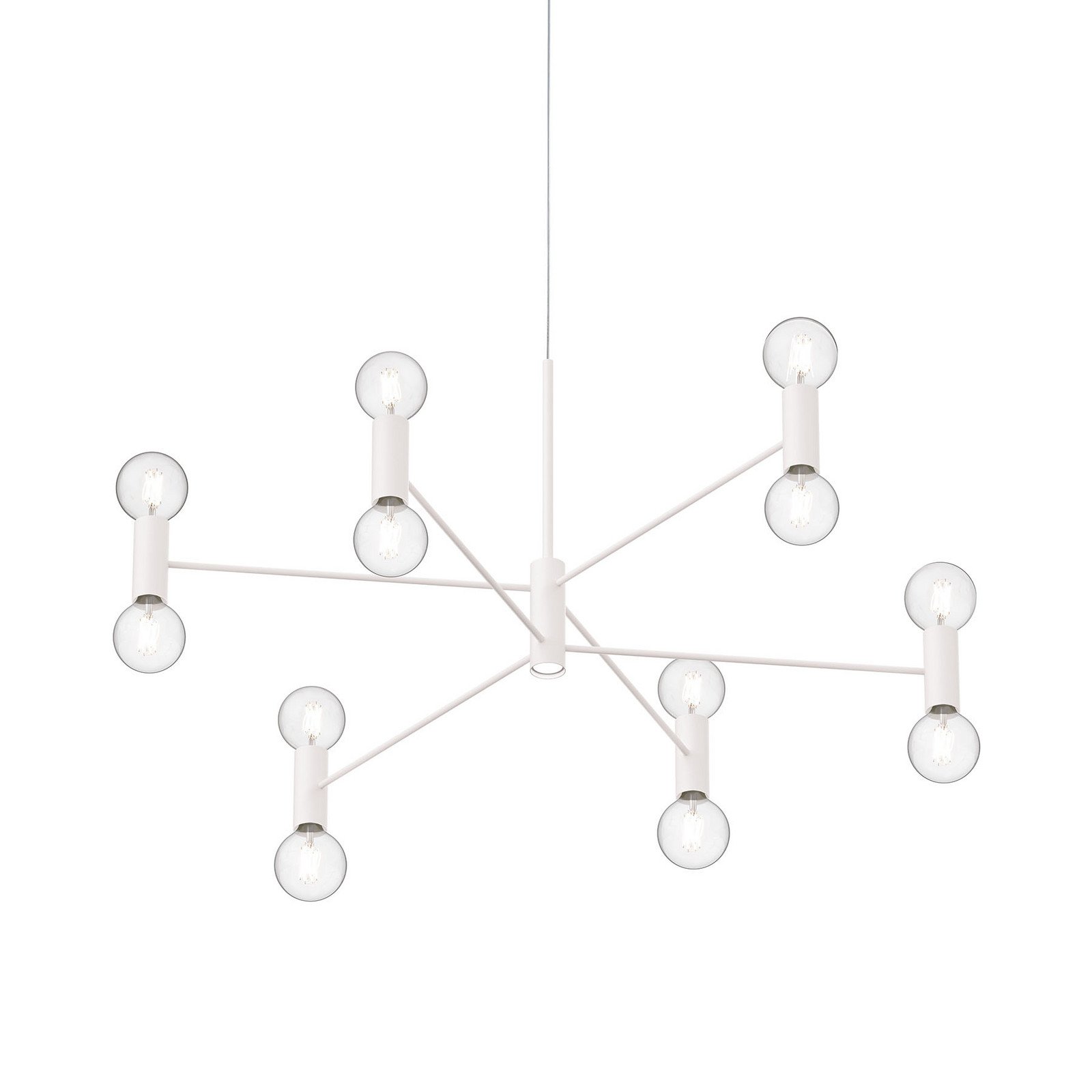 Modo Luce Chandelier lampă susp 13becuri 107cm alb