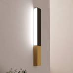 Tudons LED wall light with wooden detail