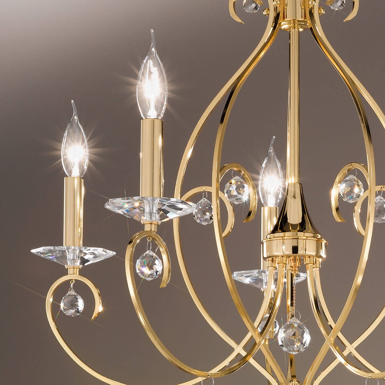 KOLARZ Carat - five-bulb chandelier
