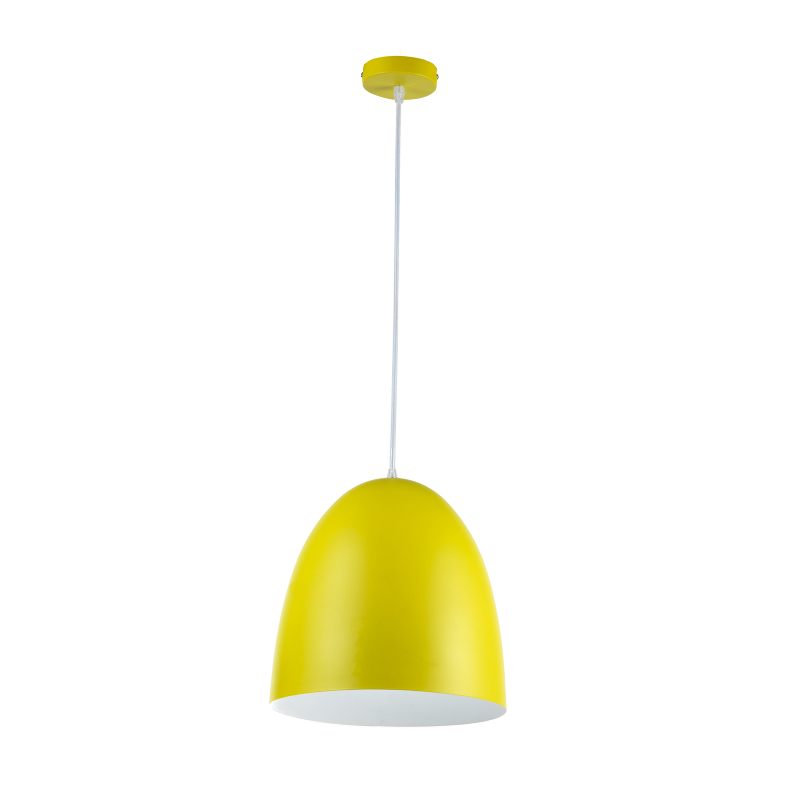 Ambeta hængelampe i strålende gul