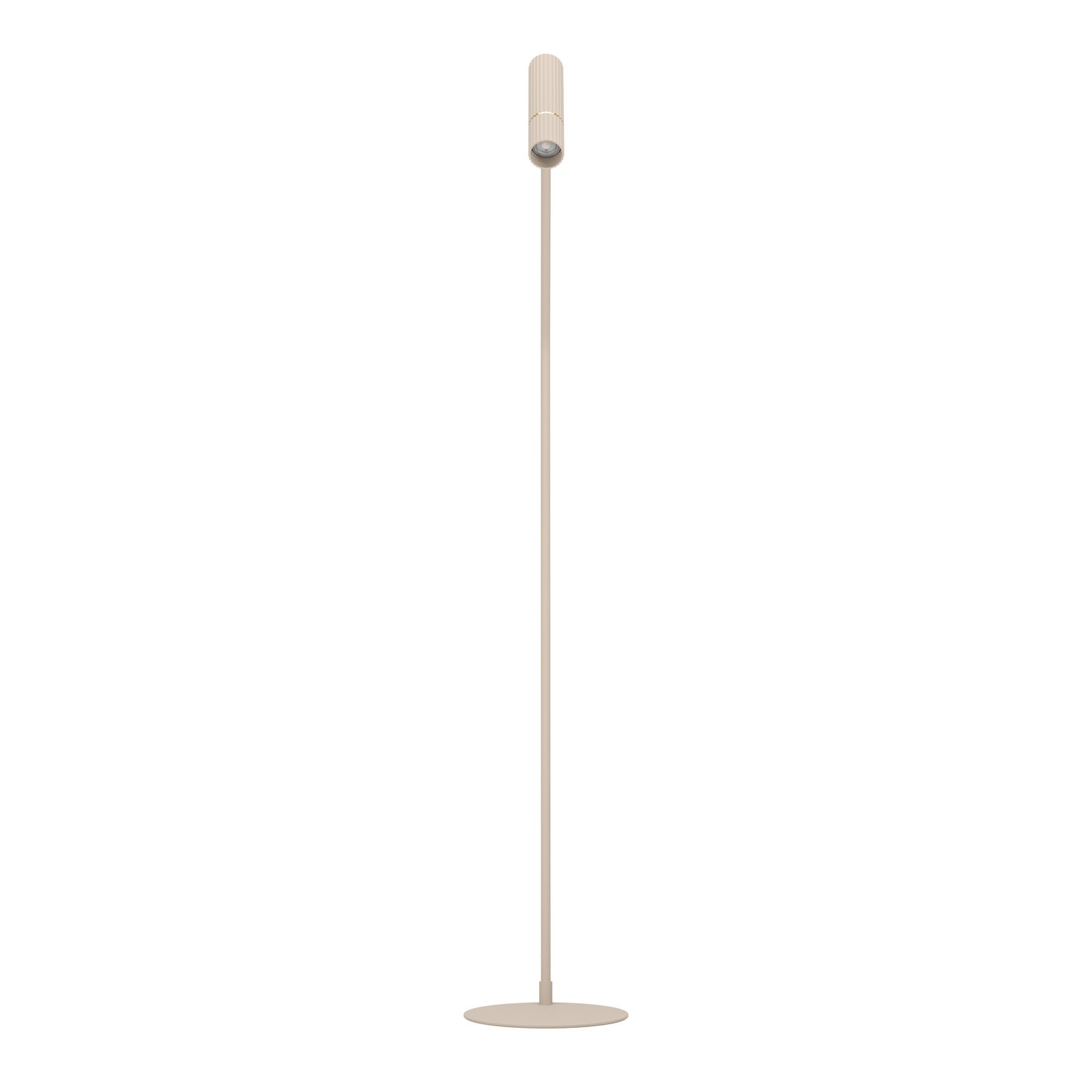 Lampă de podea Caminia LED, înălțime 158,5 cm, culoare nisip, oțel Lampă de podea Caminia LED, înălțime 158,5 cm, culoare nisip, oțel