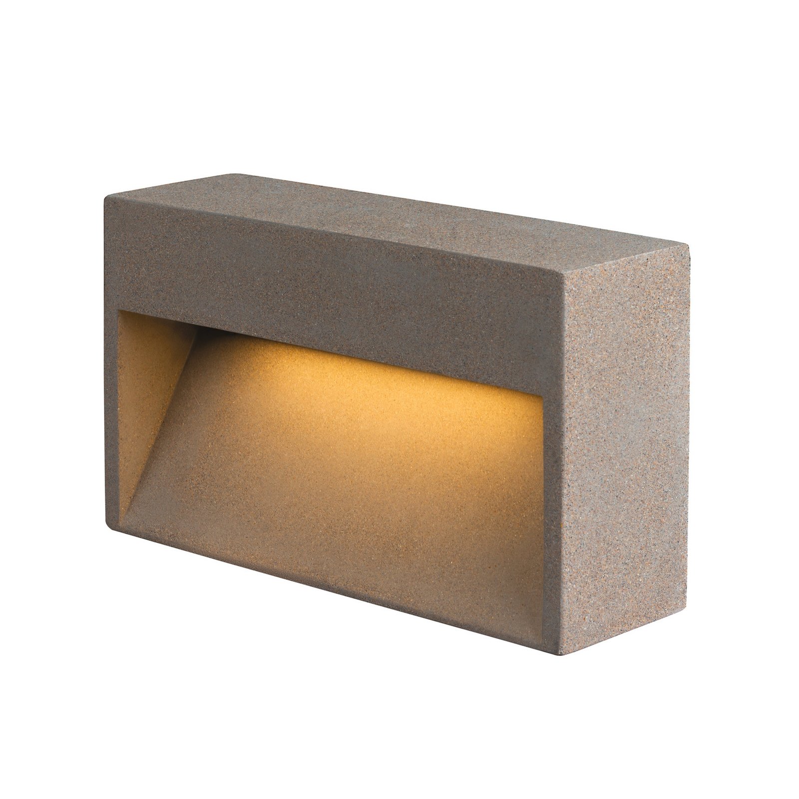SLV Concreto LED outdoor wall light, width 37.5cm
