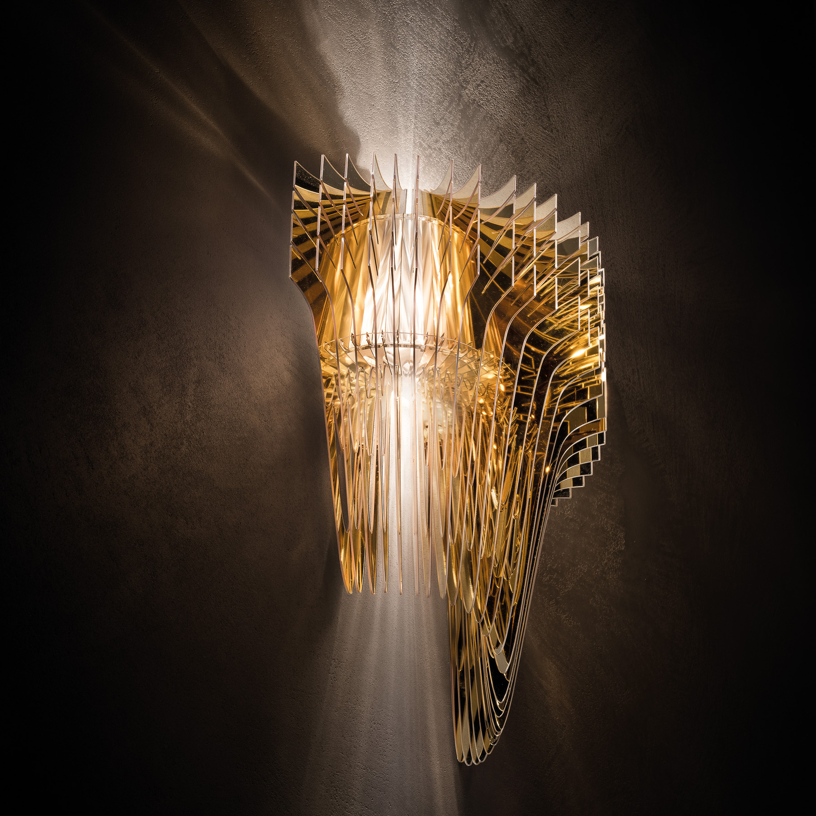 Slamp Aria designer fali lámpa, arany