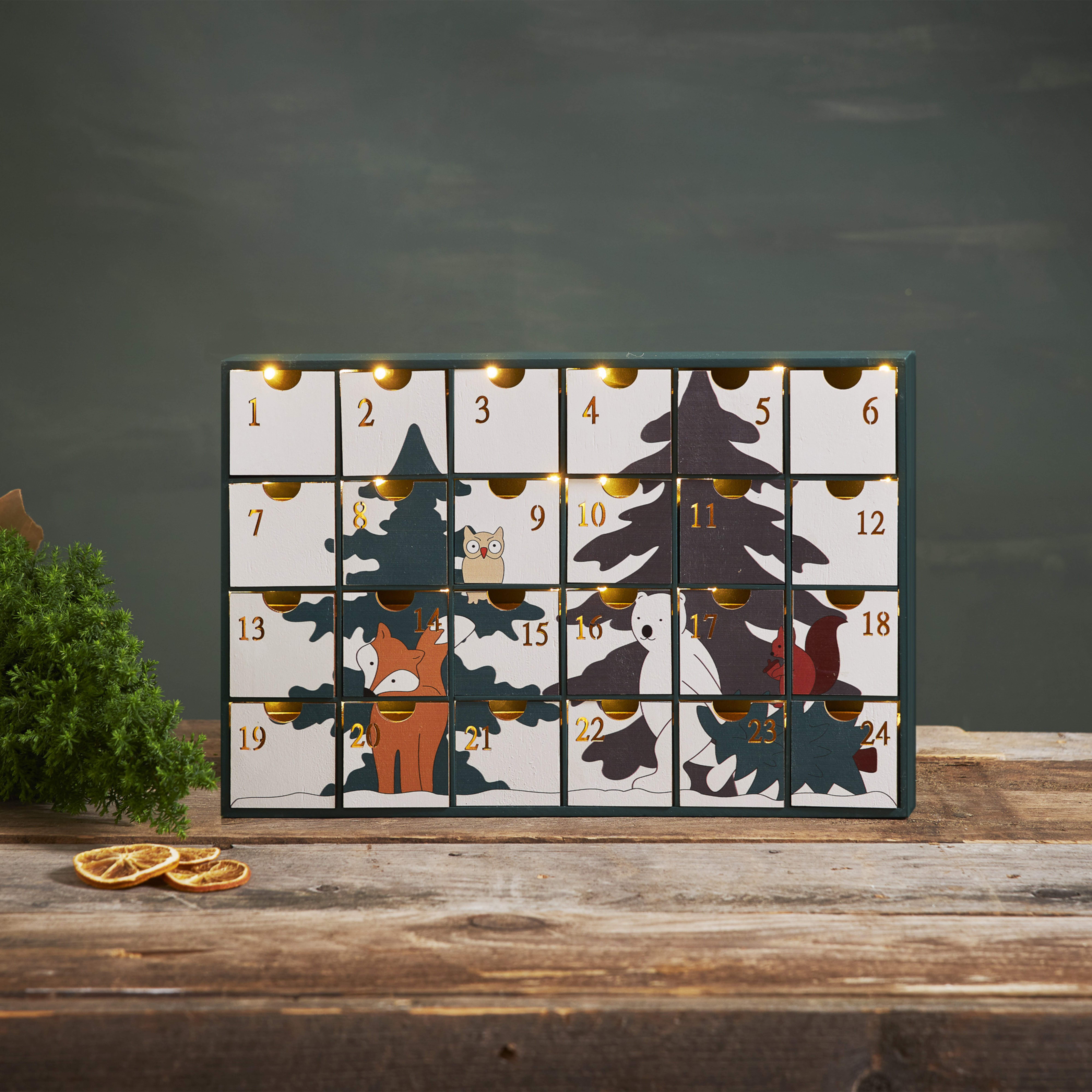LED-Adventskalender Forest Friends
