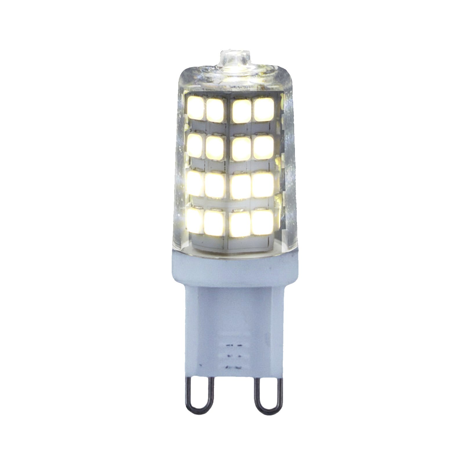 Lindby LED penlight, G9, 3 W, διαφανές, 4.000 K, 350 lm