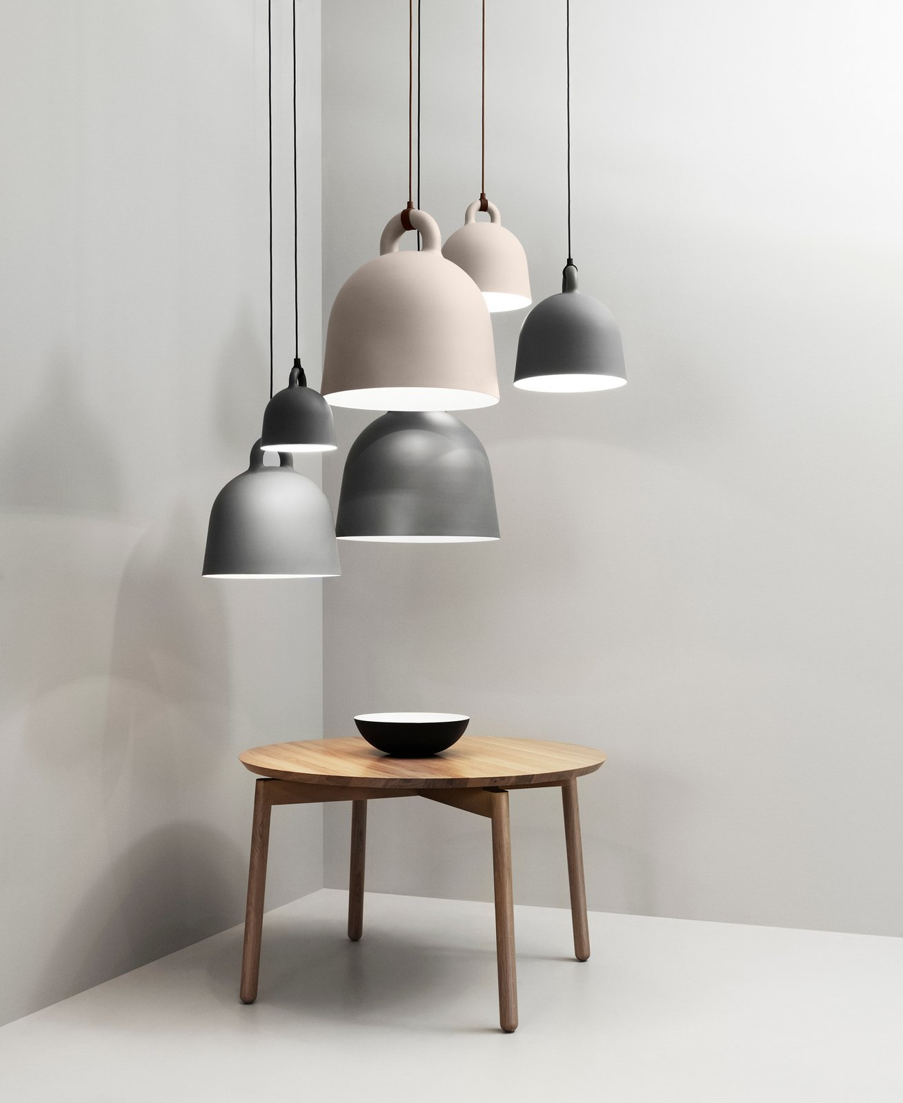 Bell Lustră Pendul Medium Grey - Normann Copenhagen