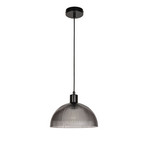 Suspenzijska svjetiljka Duomo, dimno siva/crna, Ø 25 cm - Corep SAS