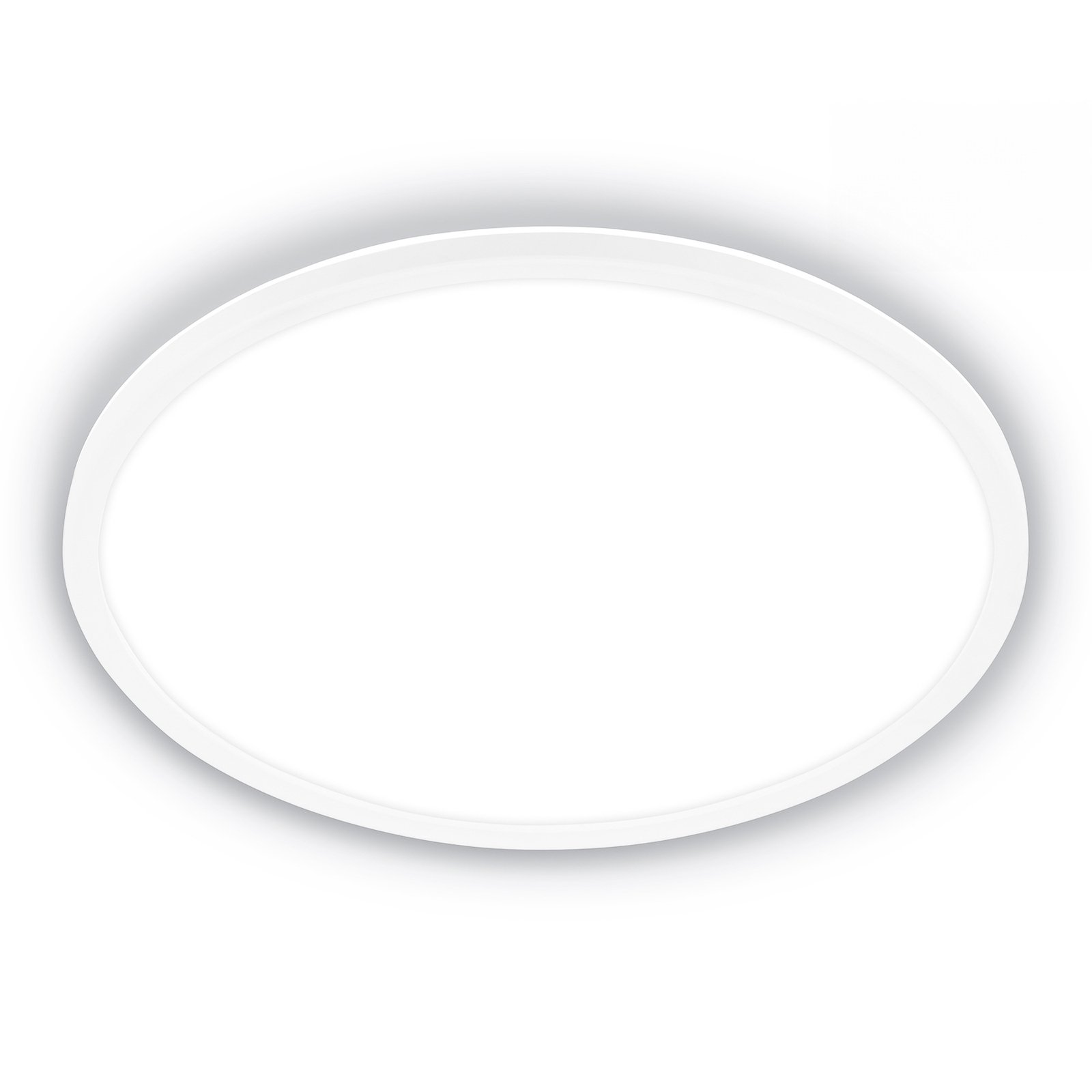 Plafonnier LED Tava A, Ø 42 cm, plastique, blanc