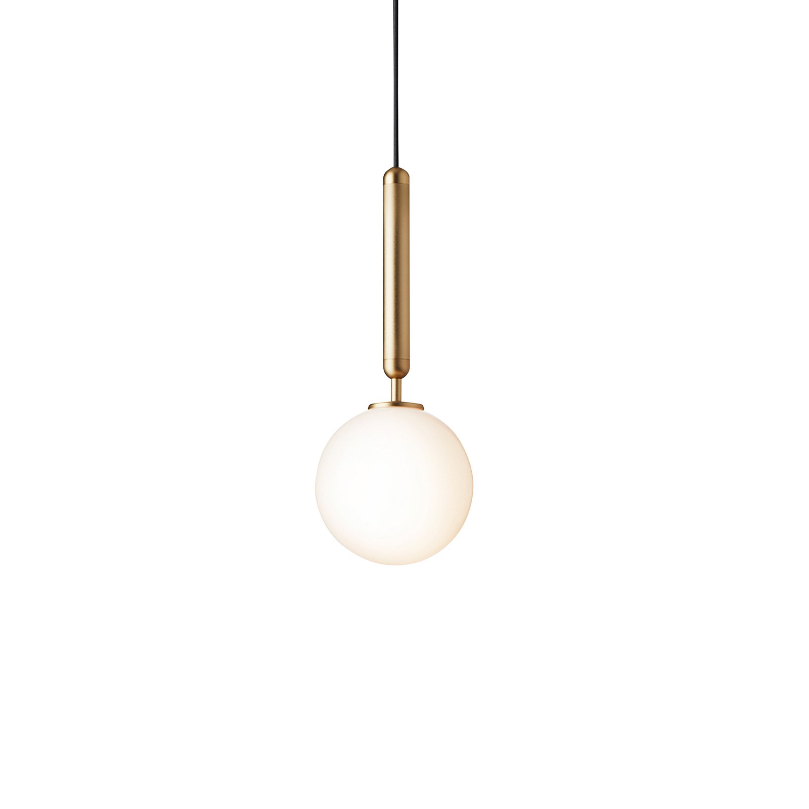 Nuura Miira 1 hanging light 1-bulb brass/white
