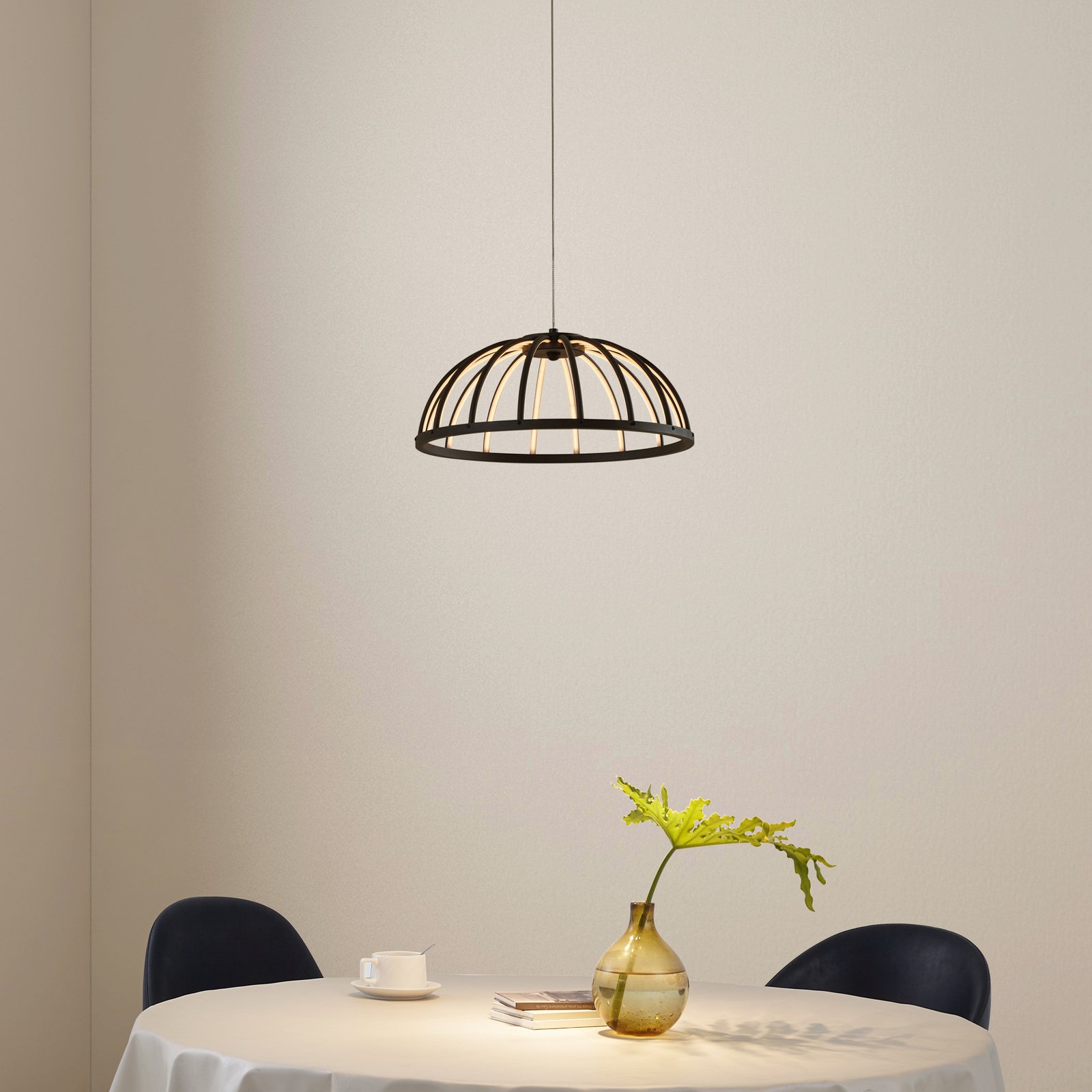 Attea LED Pendelleuchte Schwarz - Lucande